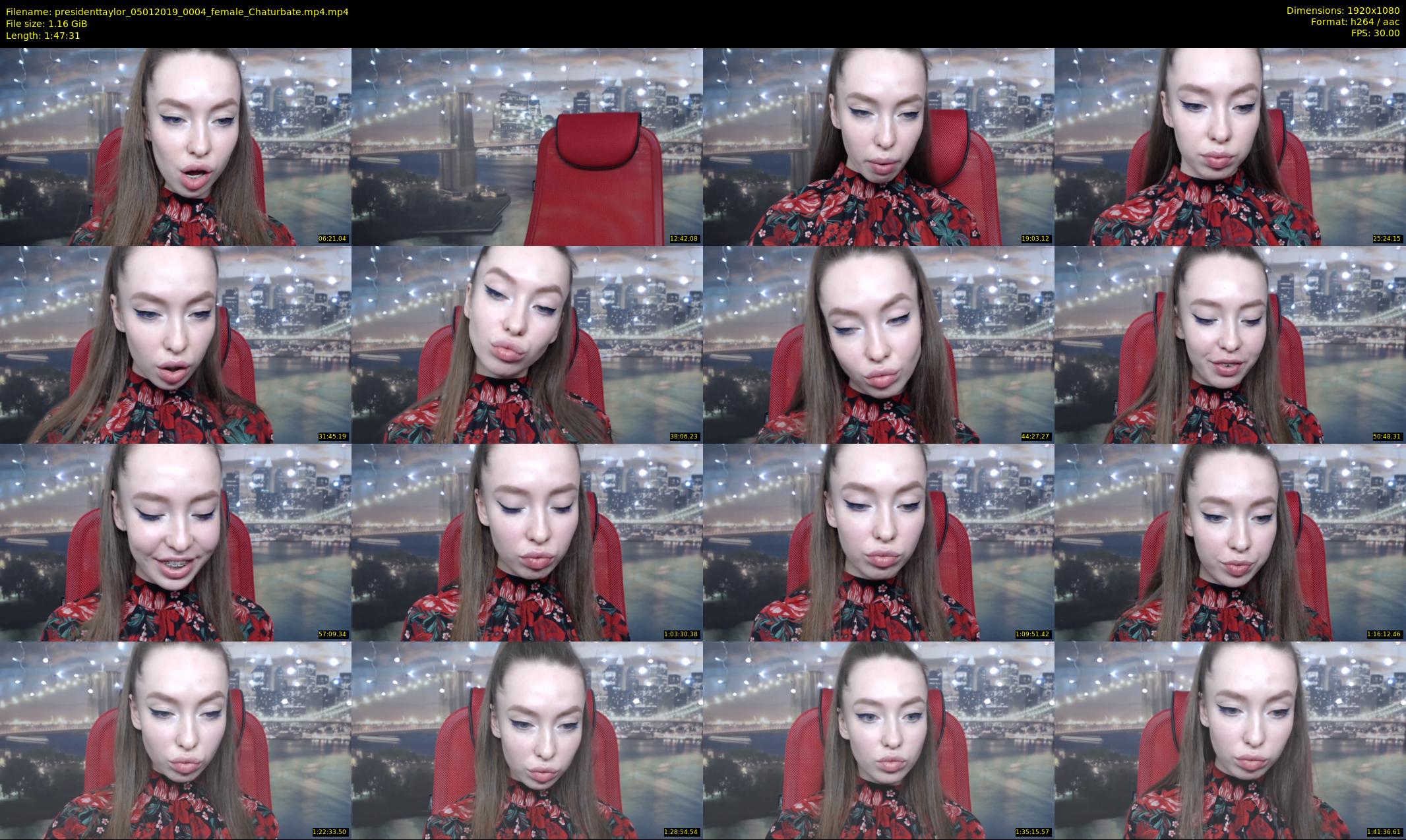 presidenttaylor — 108 minute Chaturbate female cam show recording, 1080p, Jan 5, 2019