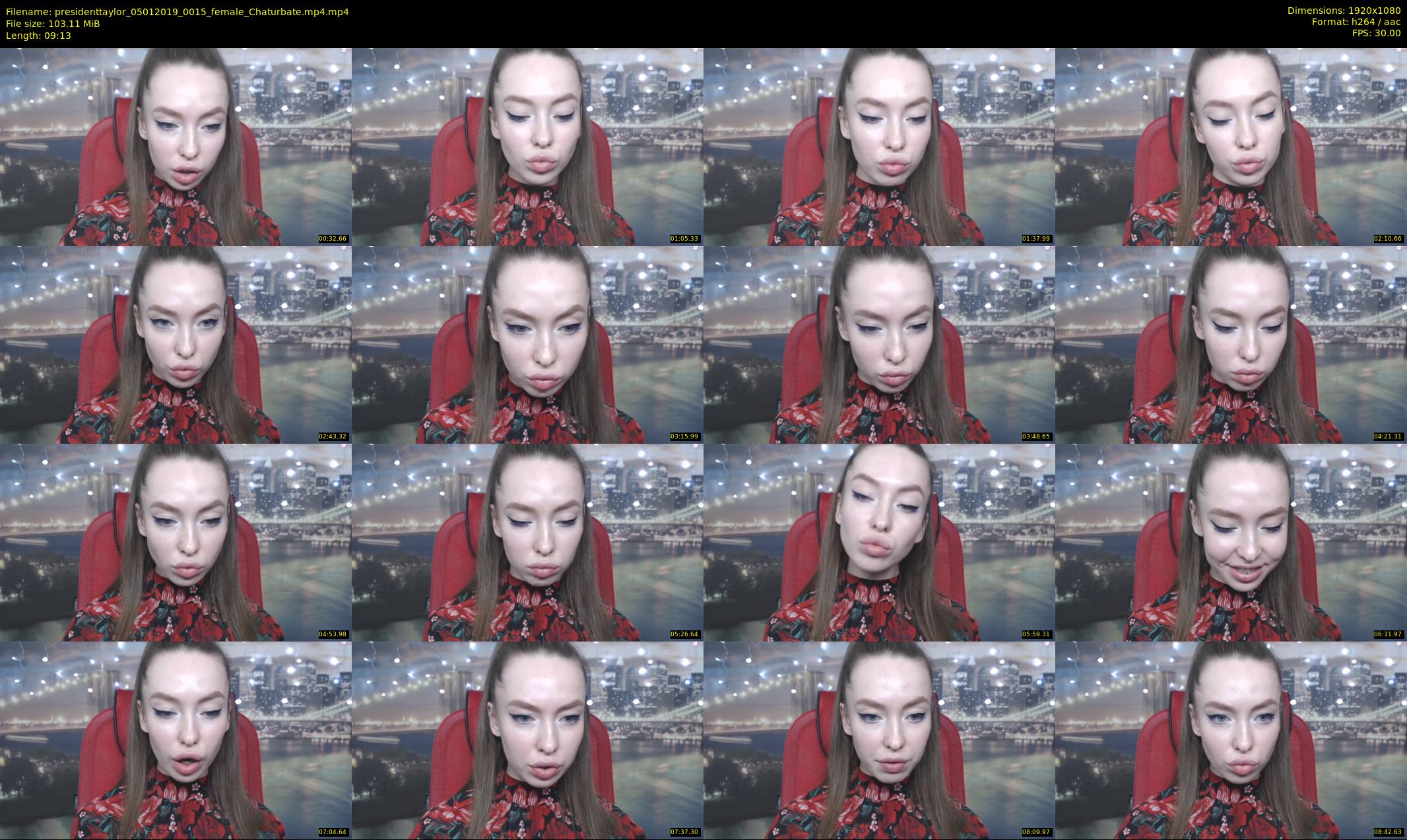 presidenttaylor — 10 minute Chaturbate female cam show recording, 1080p, Jan 5, 2019