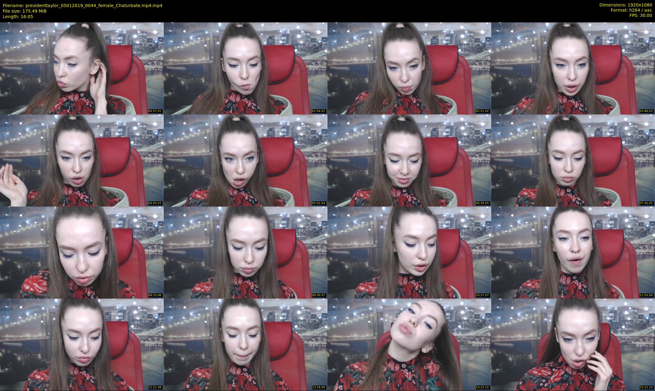 presidenttaylor — 17 minute Chaturbate female cam show recording, 1080p, Jan 5, 2019