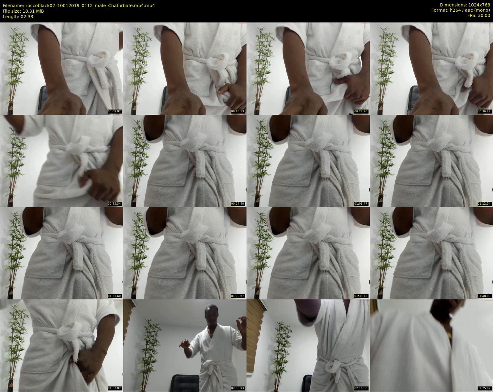 roccoblack02 — 3 minute Chaturbate male cam show recording, 720p, Jan 10, 2019