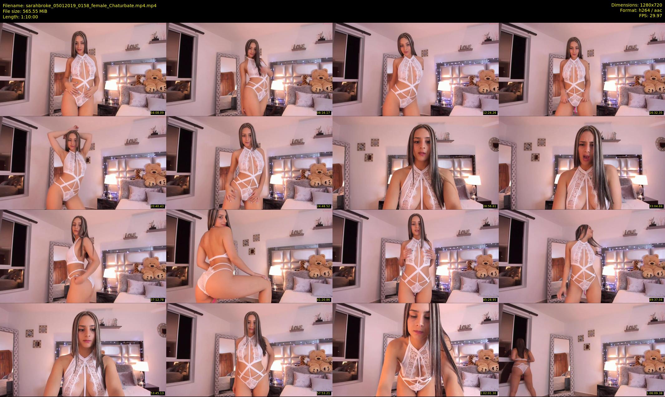 sarahbroke — 70 minute Chaturbate female cam show recording, 720p, Jan 5, 2019