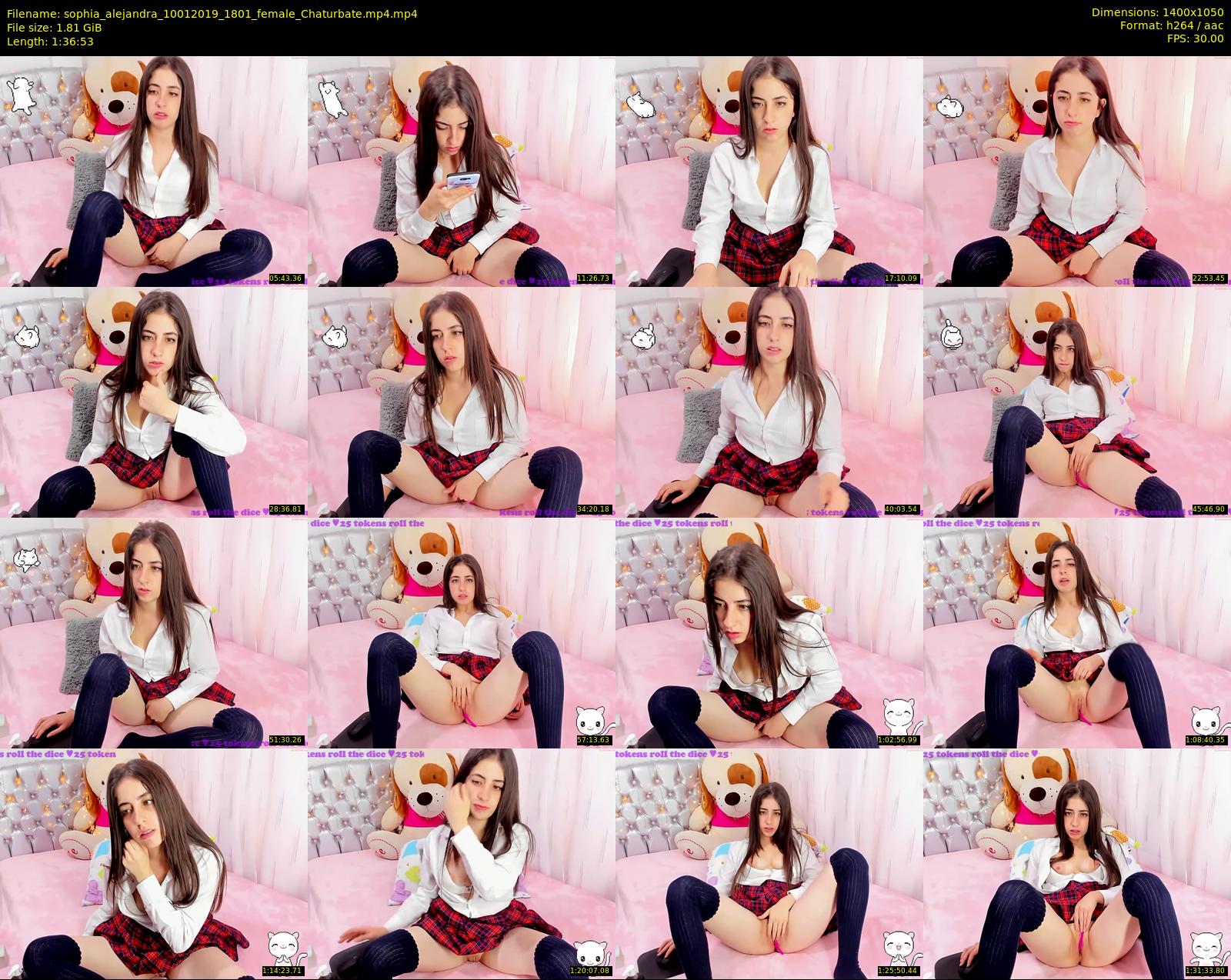 sophia_alejandra — 97 minute Chaturbate female cam show recording, 720p, Jan 10, 2019