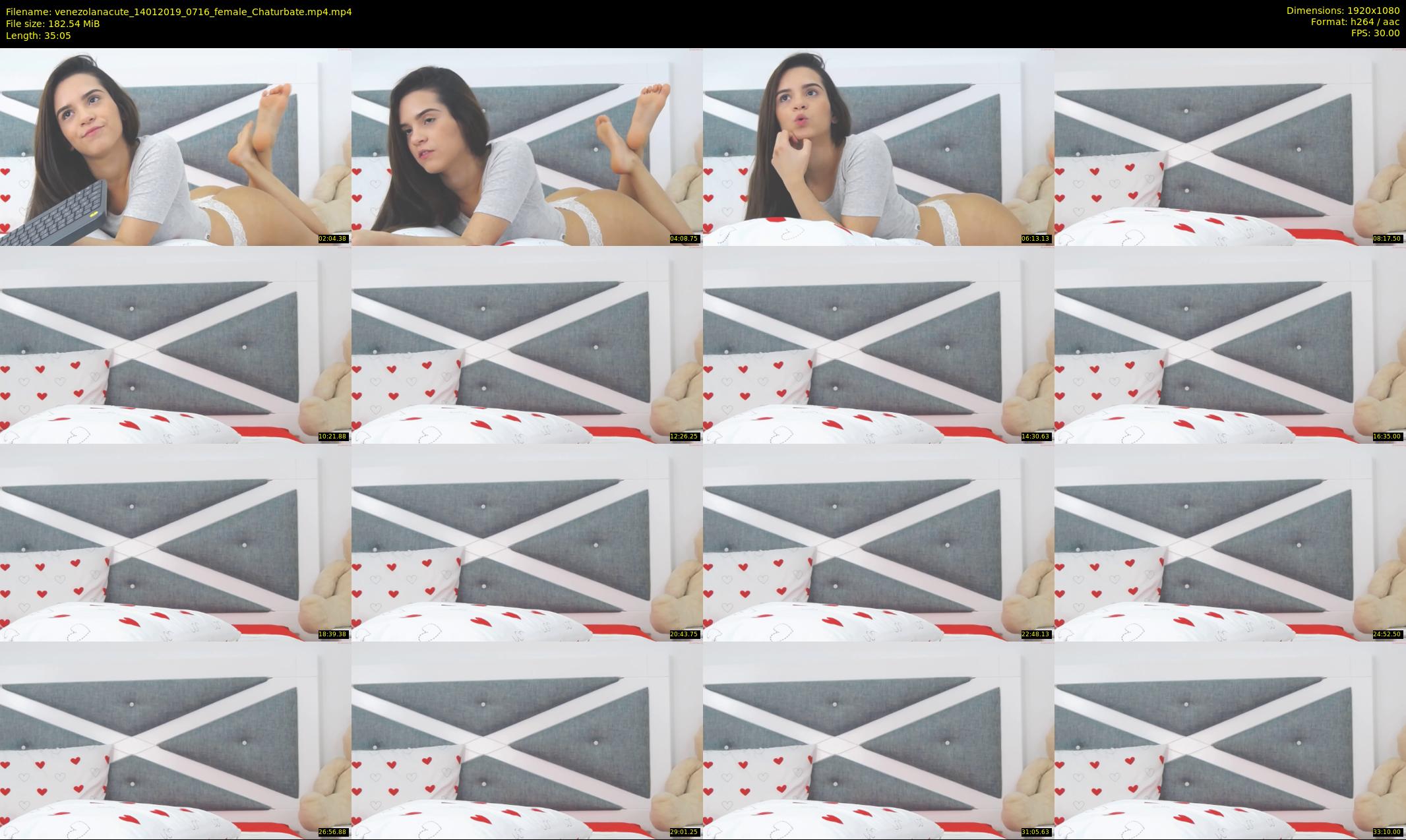 venezolanacute — 36 minute Chaturbate female cam show recording, 1080p, Jan 14, 2019