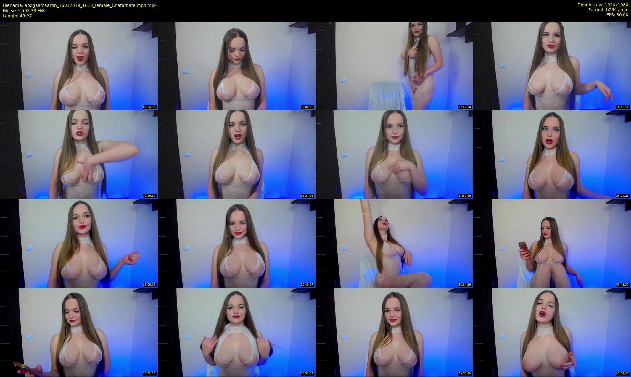 abogailmaartin — 44 minute Chaturbate female cam show recording, 1080p, Jan 16, 2019