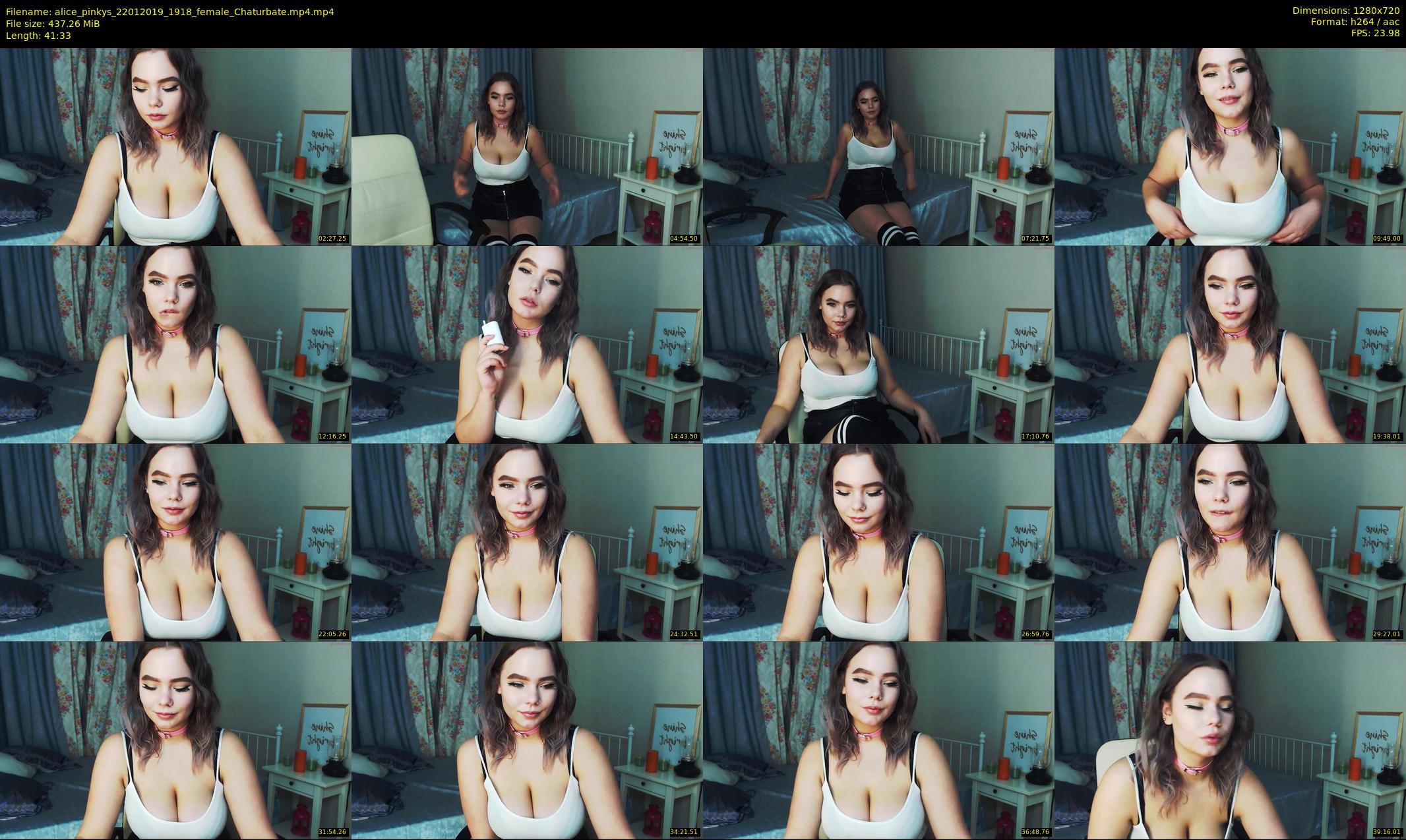 alice_pinkys — 42 minute Chaturbate female cam show recording, 720p, Jan 22, 2019