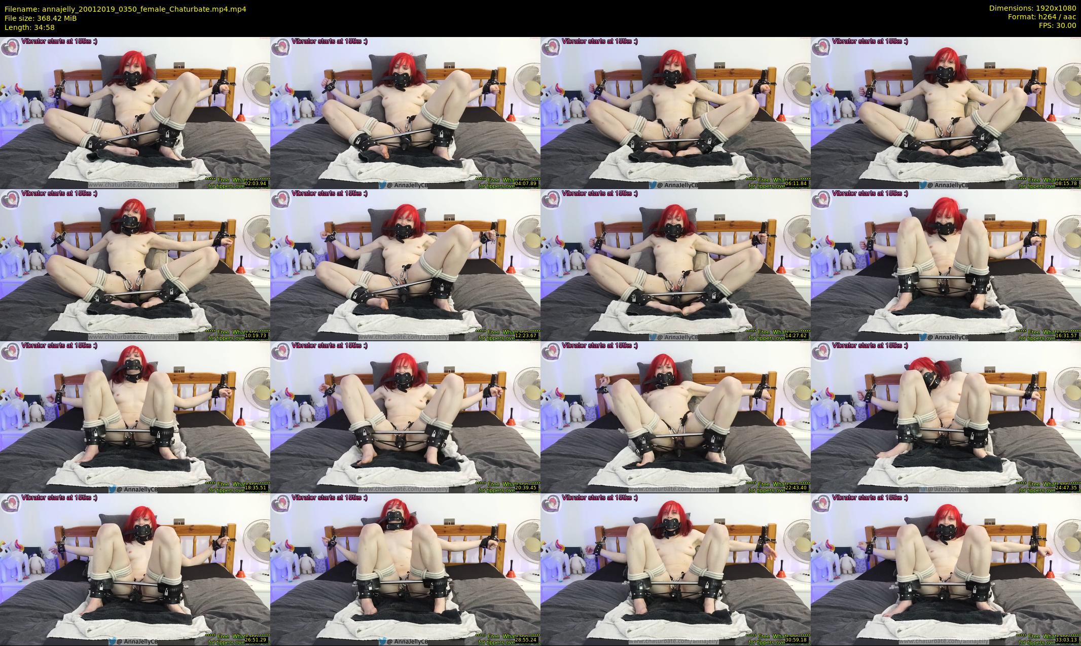 annajelly — 35 minute Chaturbate couple cam show recording, 1080p, Jan 20, 2019