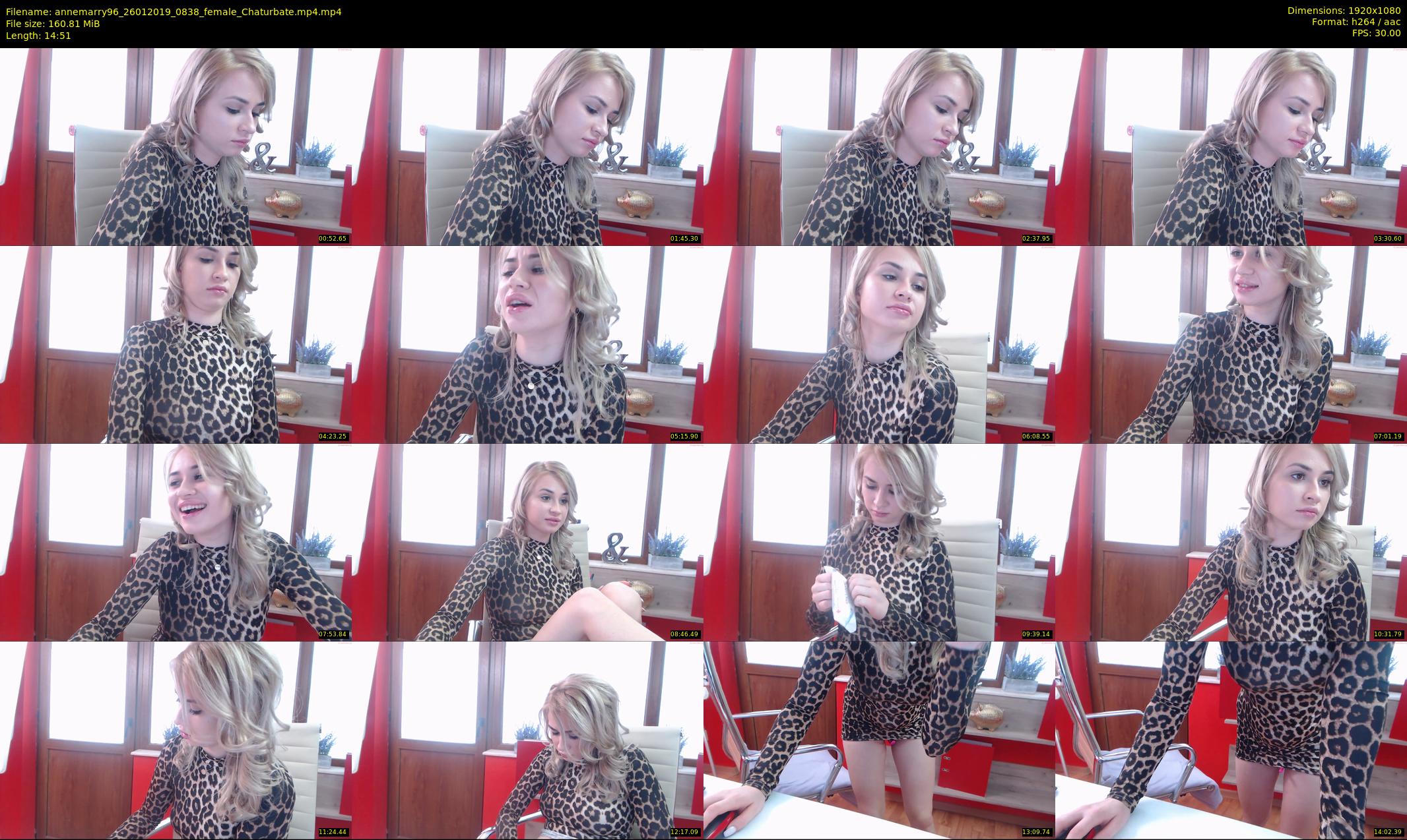 annemarry96 — 15 minute Chaturbate female cam show recording, 1080p, Jan 26, 2019