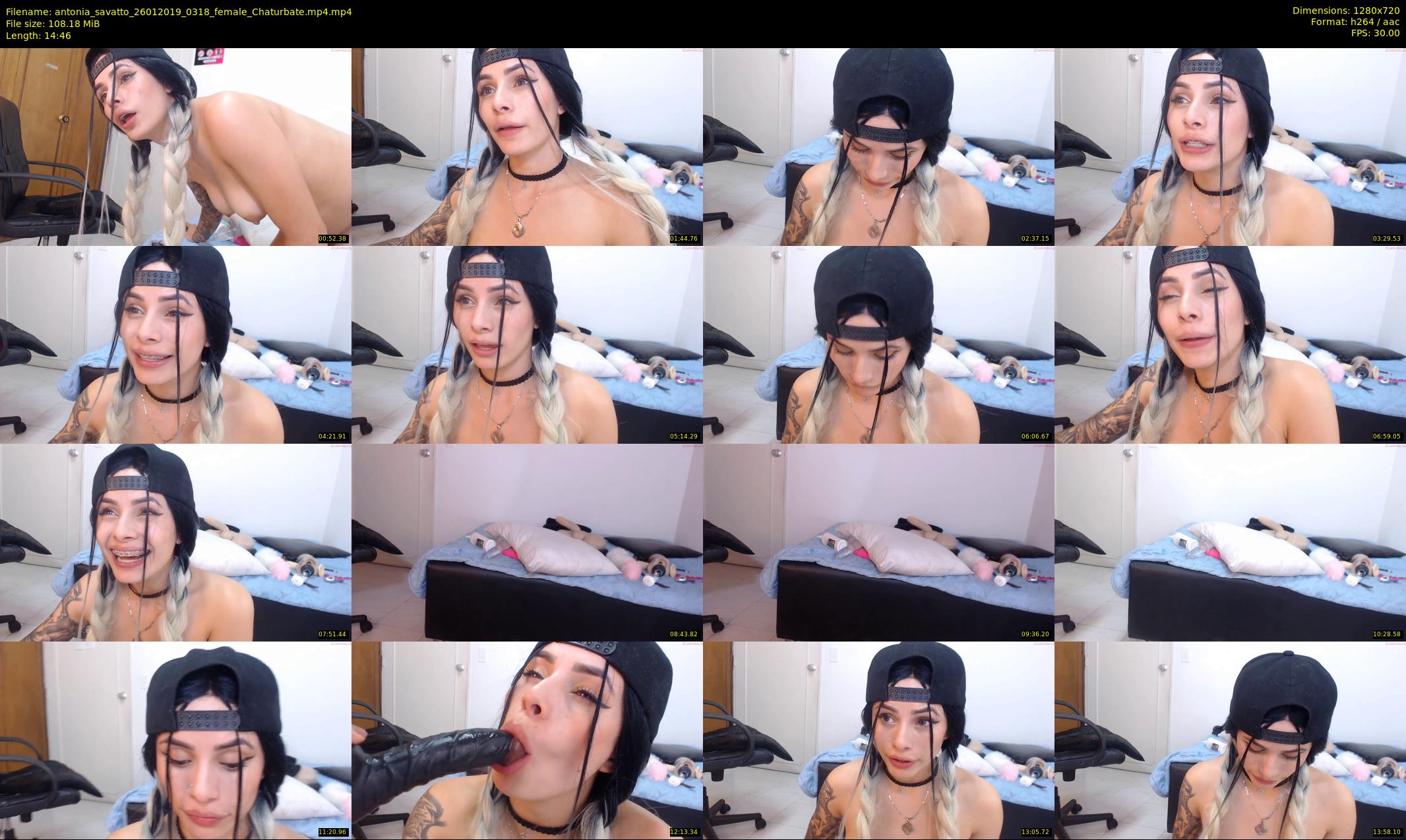 antonia_savatto — 15 minute Chaturbate female cam show recording, 720p, Jan 26, 2019