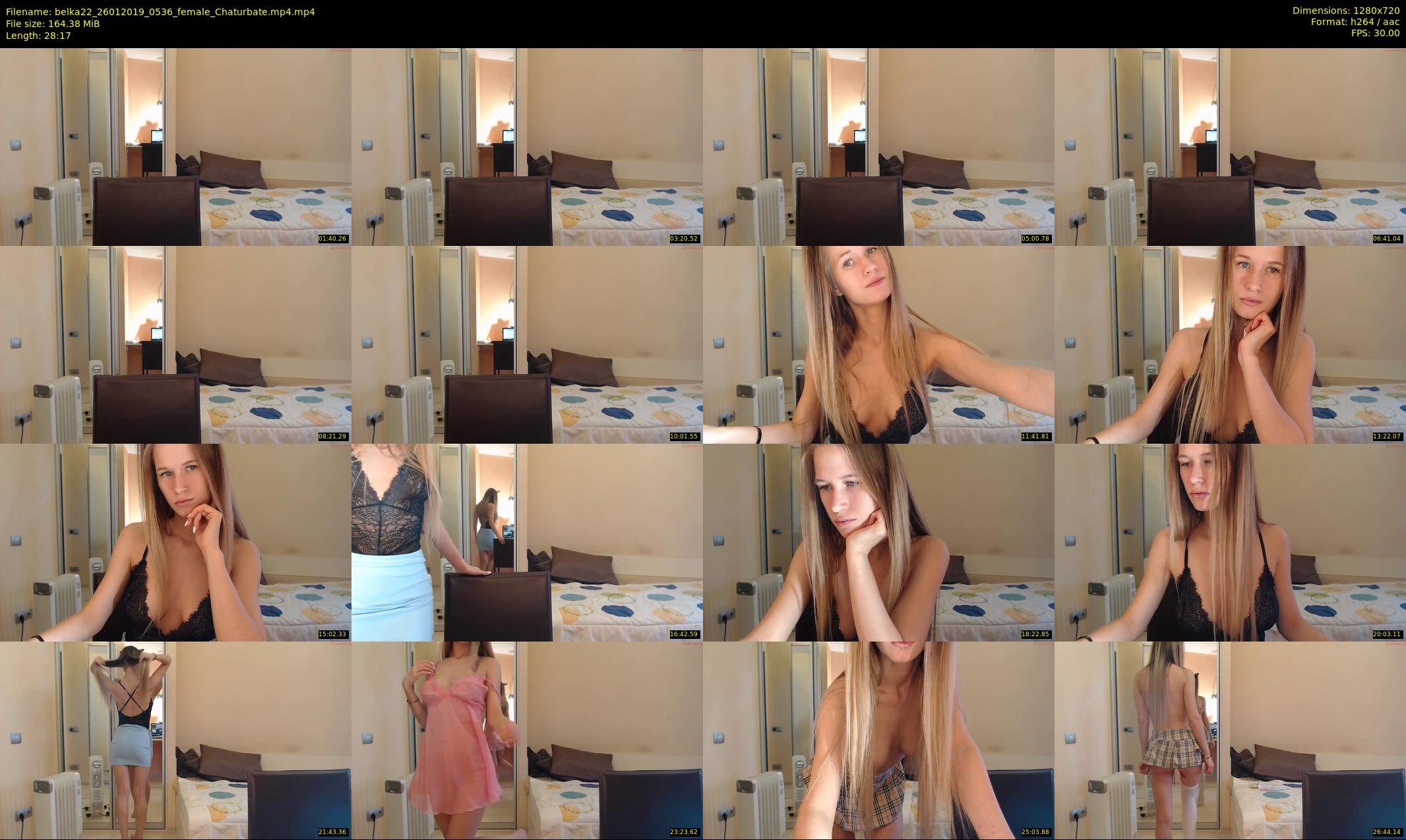 belka22 — 29 minute Chaturbate female cam show recording, 720p, Jan 26, 2019