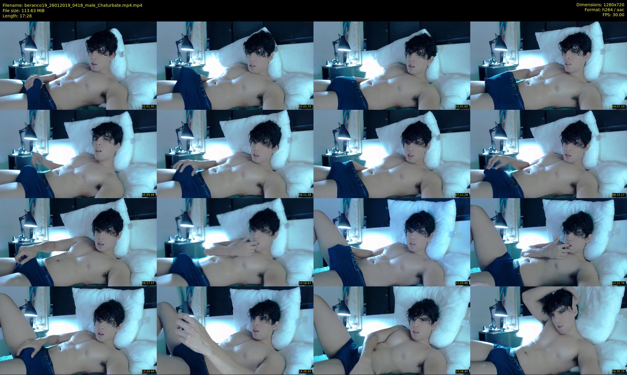 beranco19 — 18 minute Chaturbate male cam show recording, 720p, Jan 26, 2019