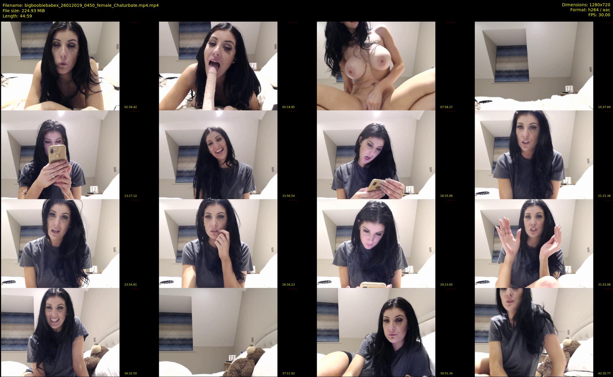 bigboobiebabex — 45 minute Chaturbate female cam show recording, 720p, Jan 26, 2019