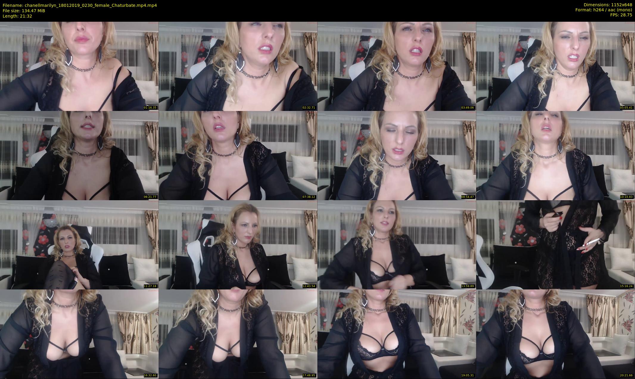 chanellmarilyn — 22 minute Chaturbate female cam show recording, 480p, Jan 18, 2019