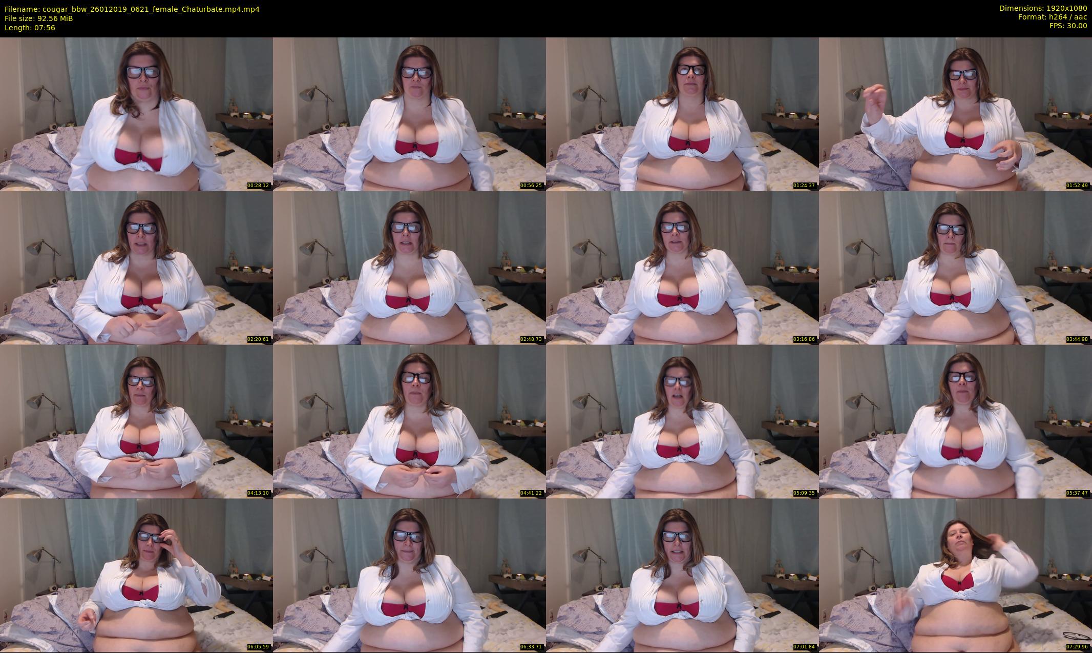 cougar_bbw — 8 minute Chaturbate female cam show recording, 1080p, Jan 26, 2019