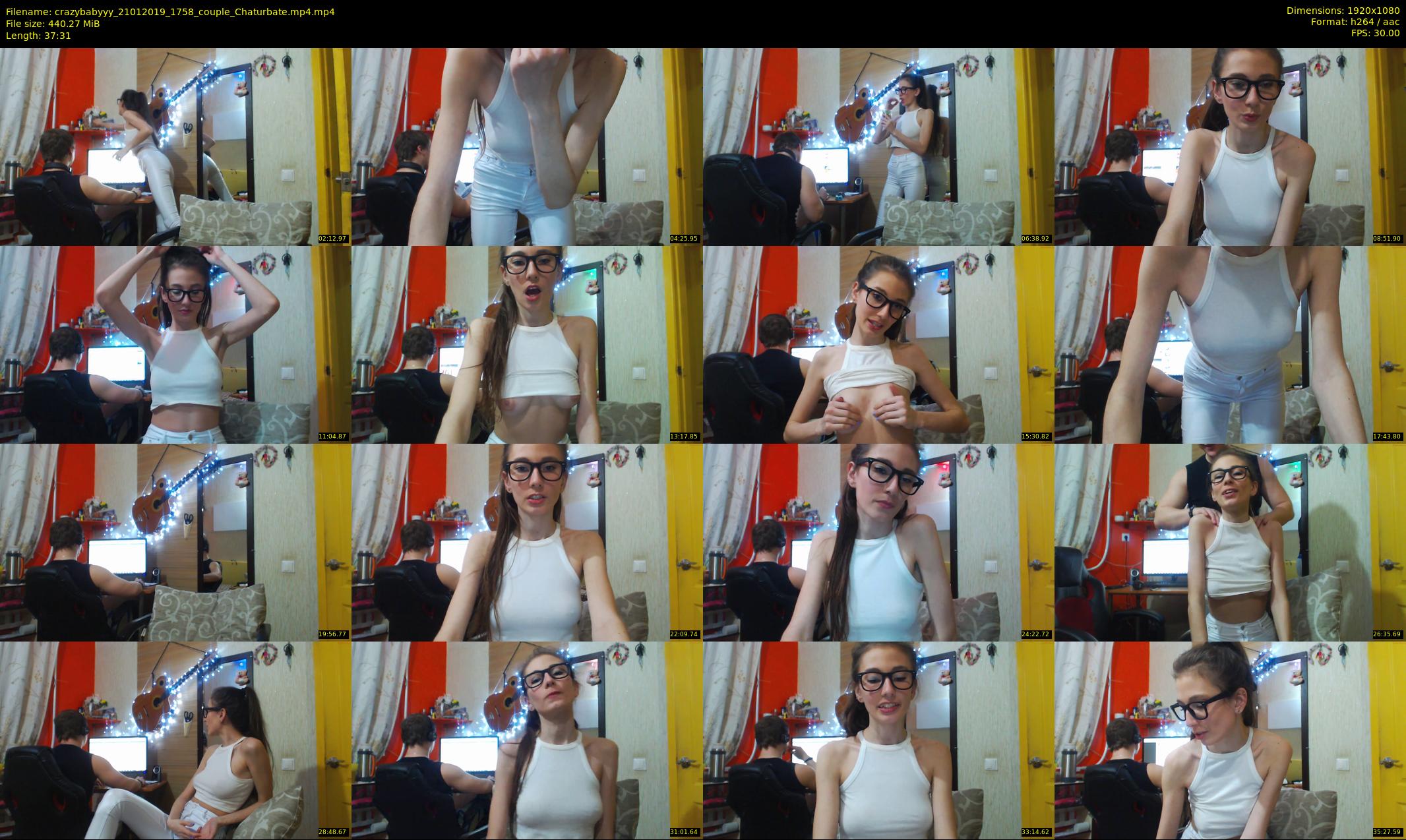crazybabyyy — 38 minute Chaturbate couple cam show recording, 1080p, Jan 21, 2019
