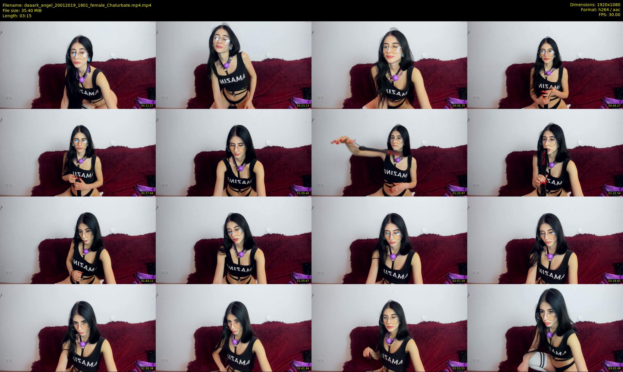 daaark_angel — 4 minute Chaturbate female cam show recording, 1080p, Jan 20, 2019