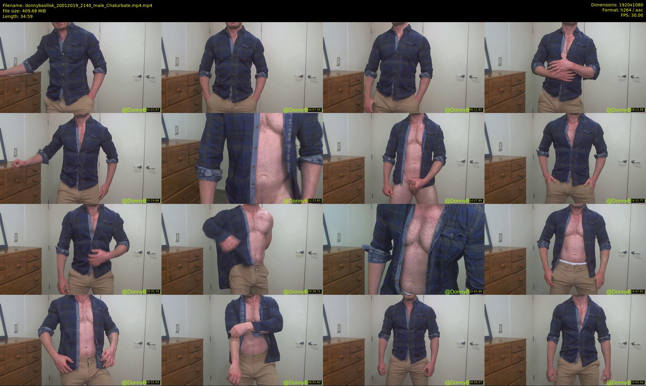 donnybasilisk — 35 minute Chaturbate male cam show recording, 1080p, Jan 20, 2019