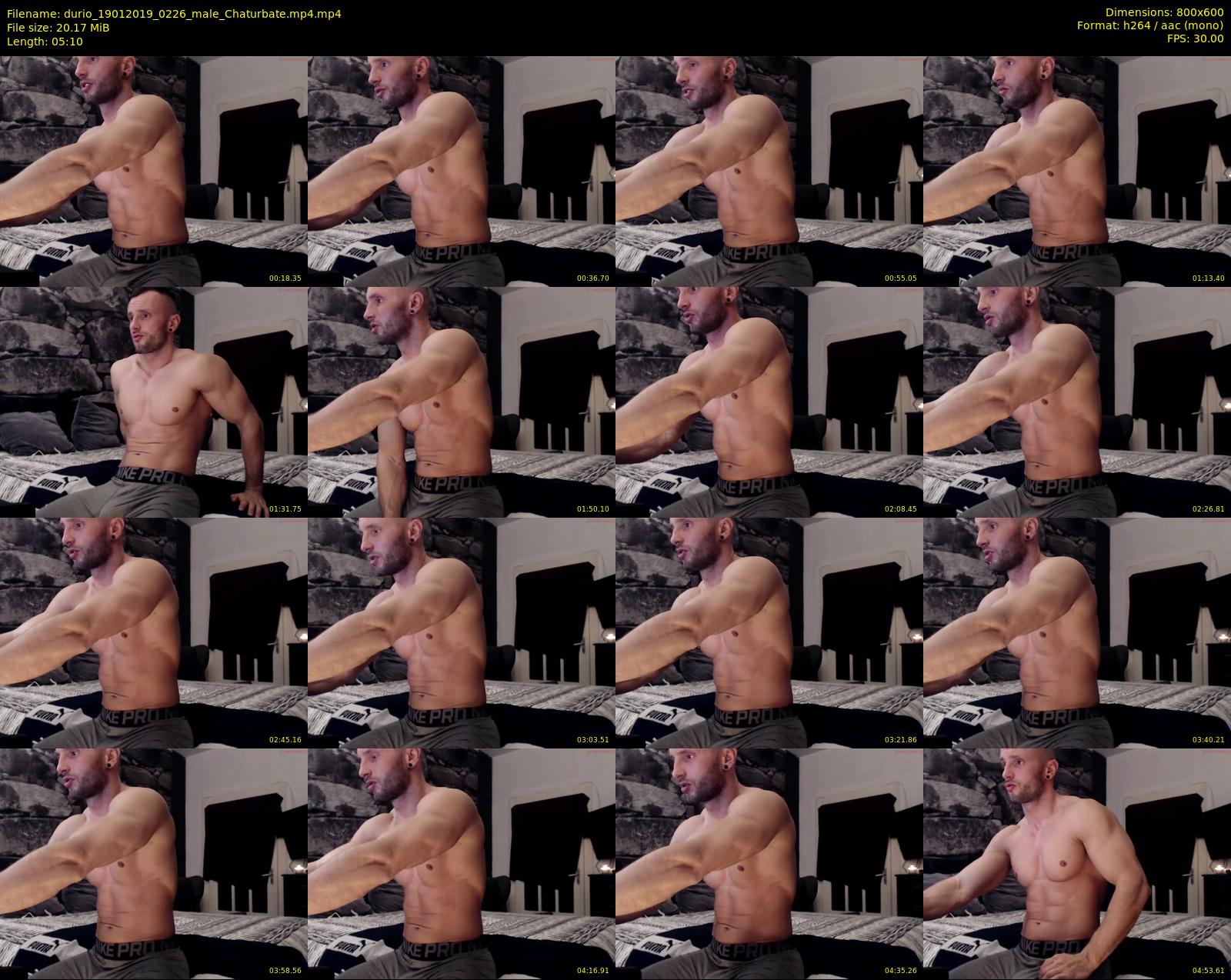 durio — 6 minute Chaturbate male cam show recording, 480p, Jan 19, 2019