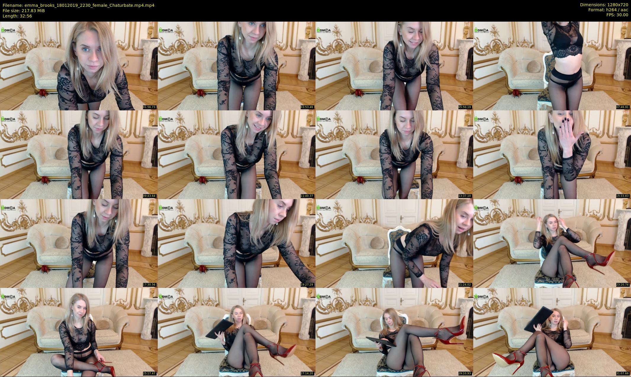 emma_brooks — 33 minute Chaturbate female cam show recording, 720p, Jan 18, 2019