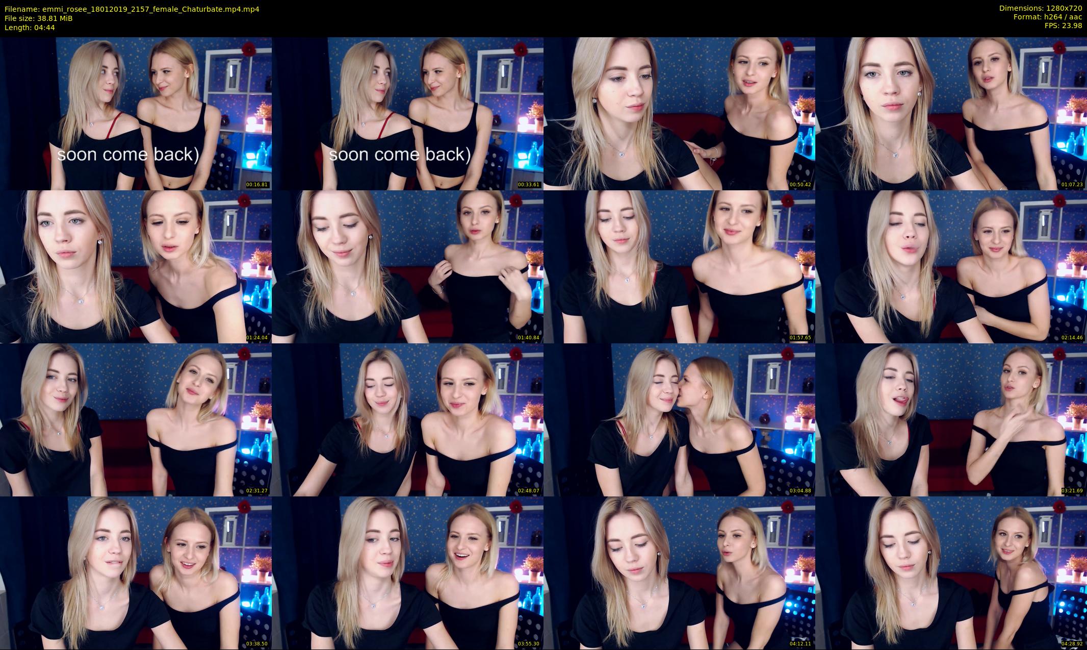 emmi_rosee — 5 minute Chaturbate female cam show recording, 720p, Jan 18, 2019