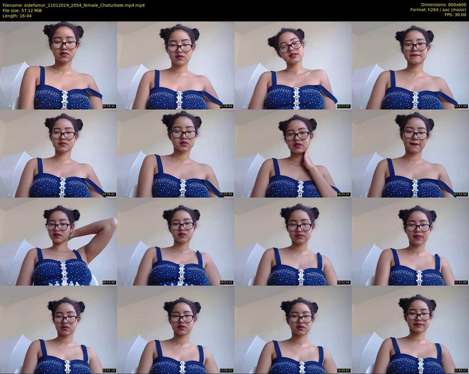 estefamor — 17 minute Chaturbate female cam show recording, 480p, Jan 21, 2019