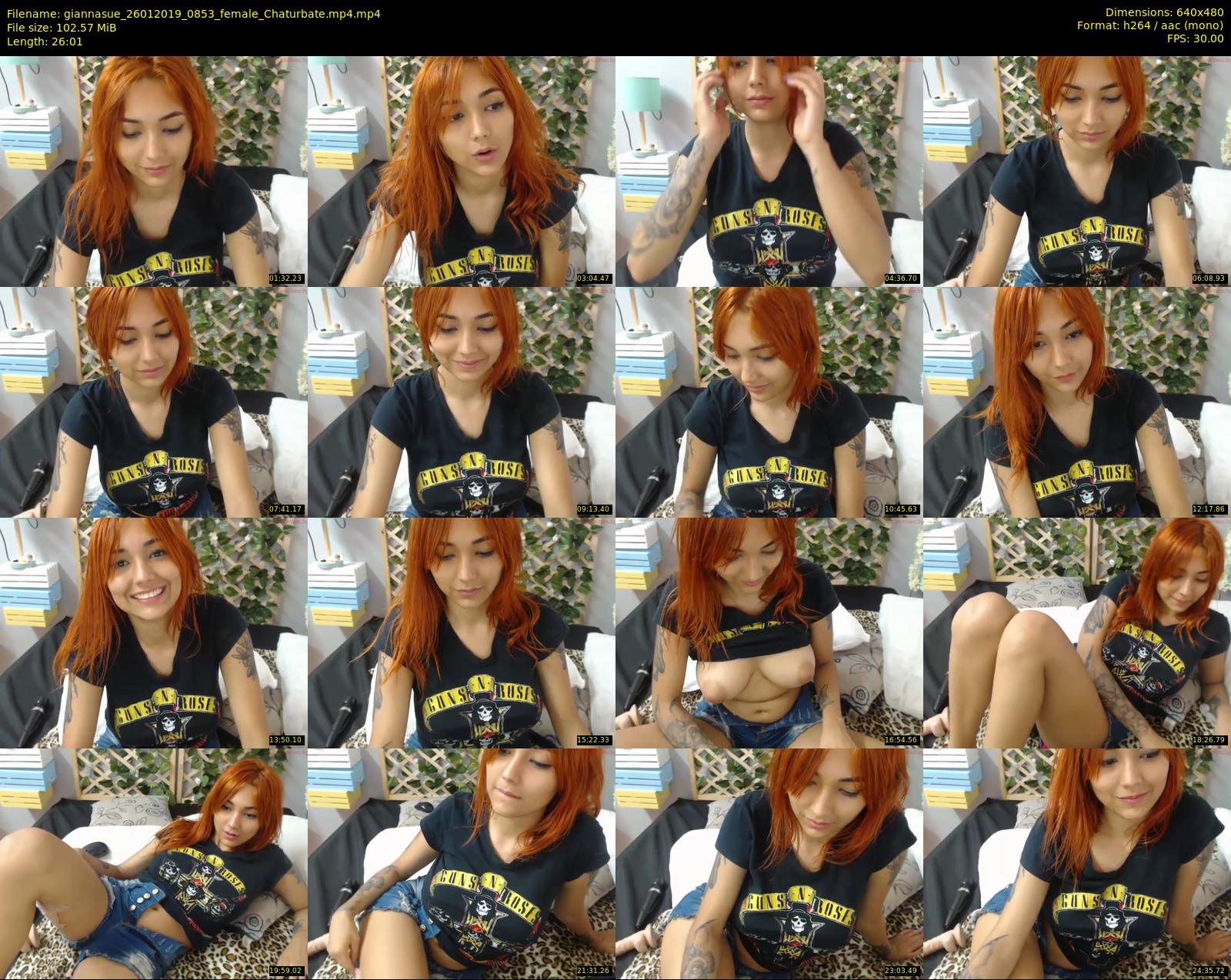 giannasue — 27 minute Chaturbate female cam show recording, 480p, Jan 26, 2019