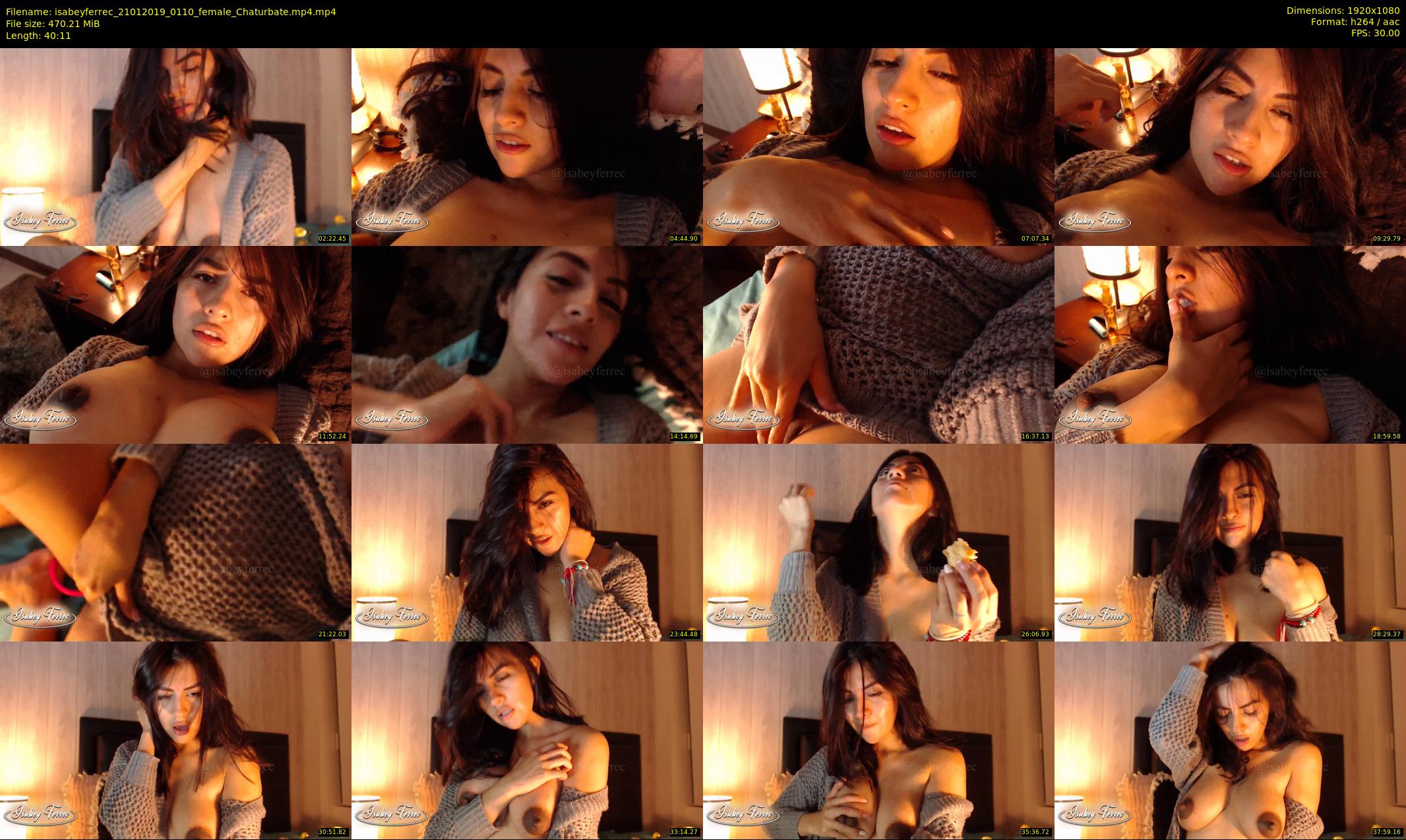 isabeyferrec — 41 minute Chaturbate female cam show recording, 1080p, Jan 21, 2019
