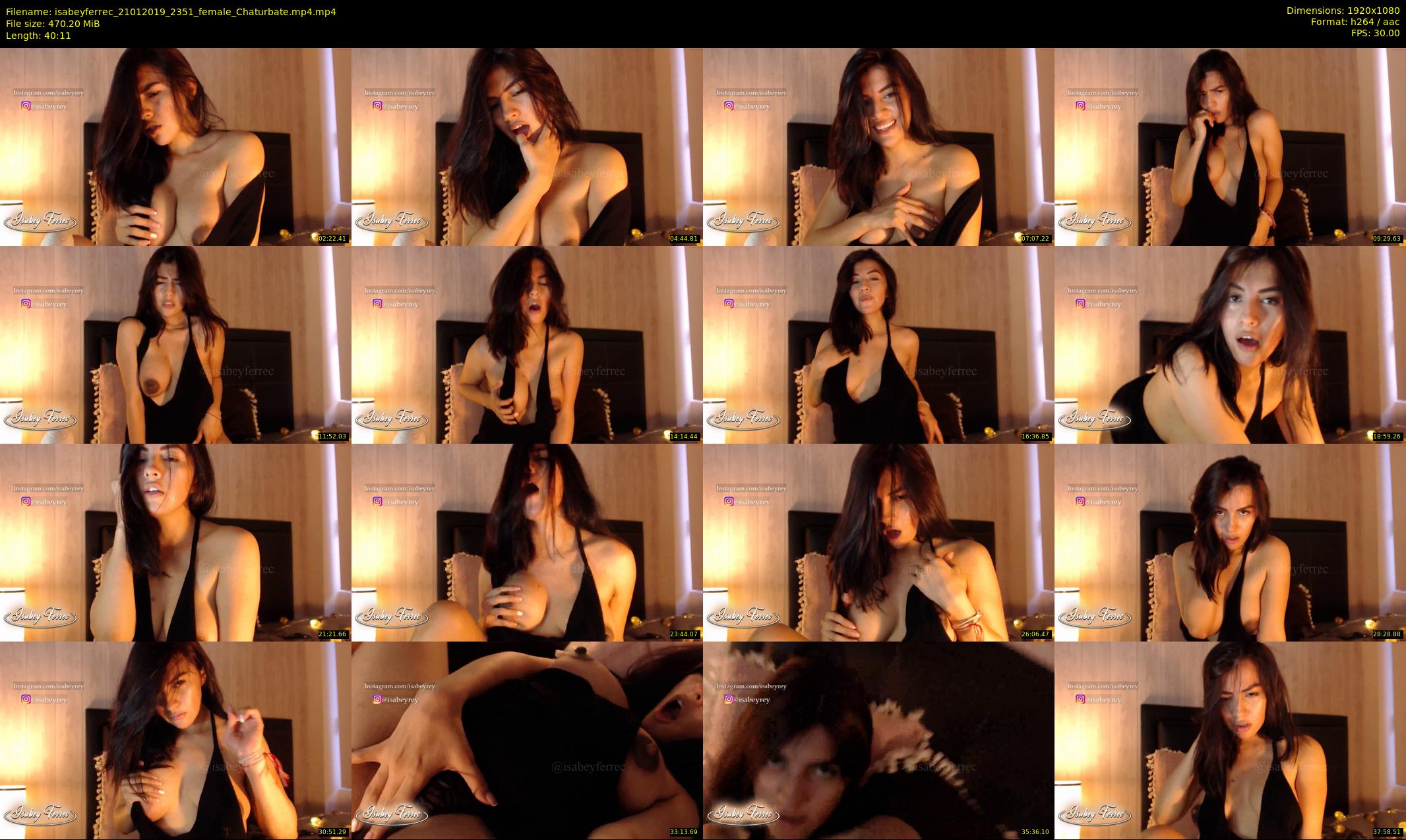 isabeyferrec — 41 minute Chaturbate female cam show recording, 1080p, Jan 21, 2019