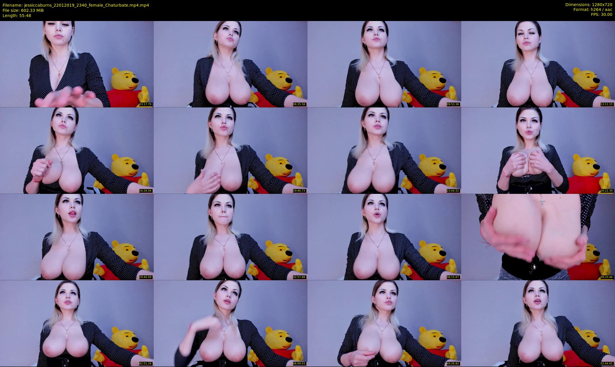 jessiccaburns — 56 minute Chaturbate female cam show recording, 720p, Jan 22, 2019