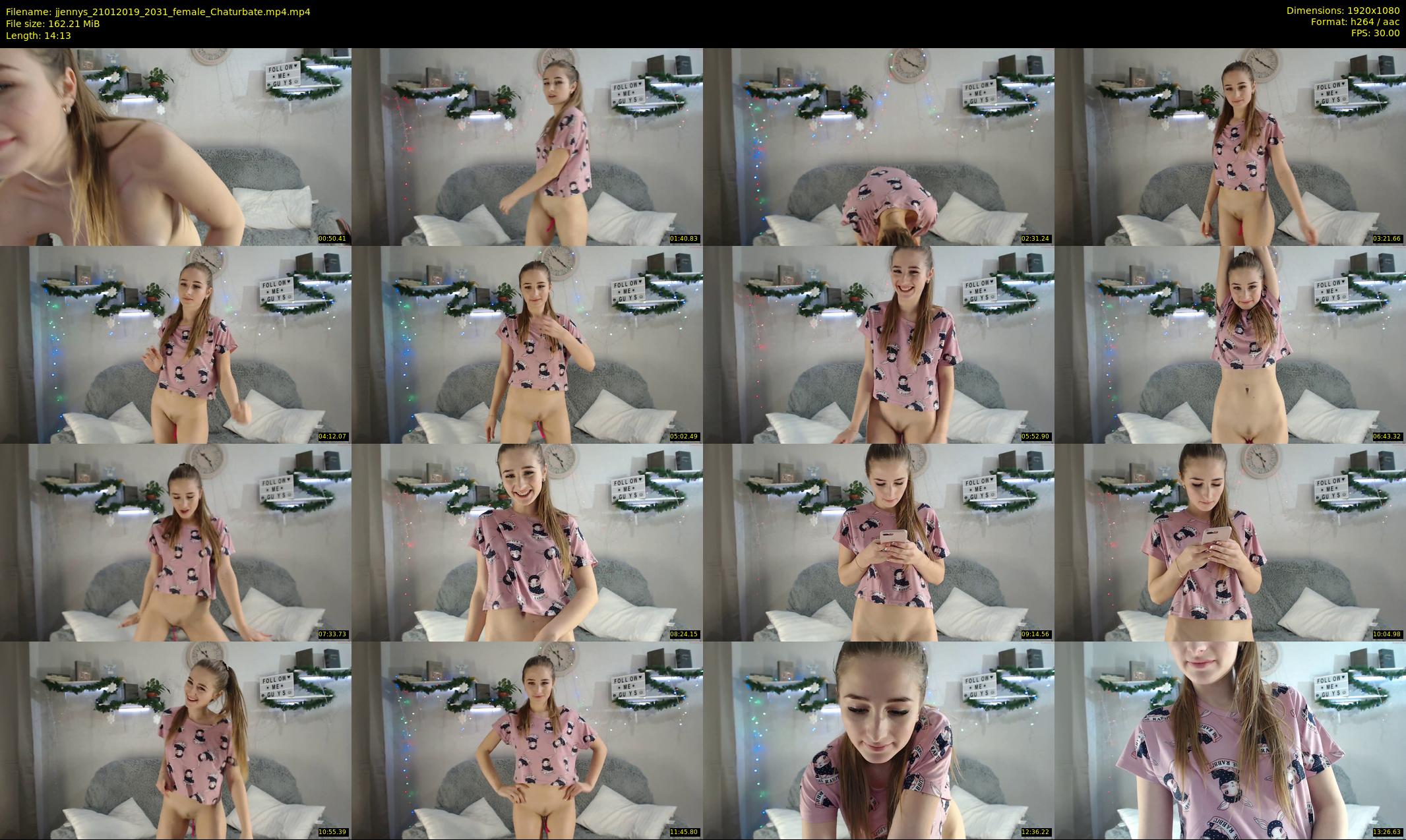 jjennys — 15 minute Chaturbate female cam show recording, 1080p, Jan 21, 2019