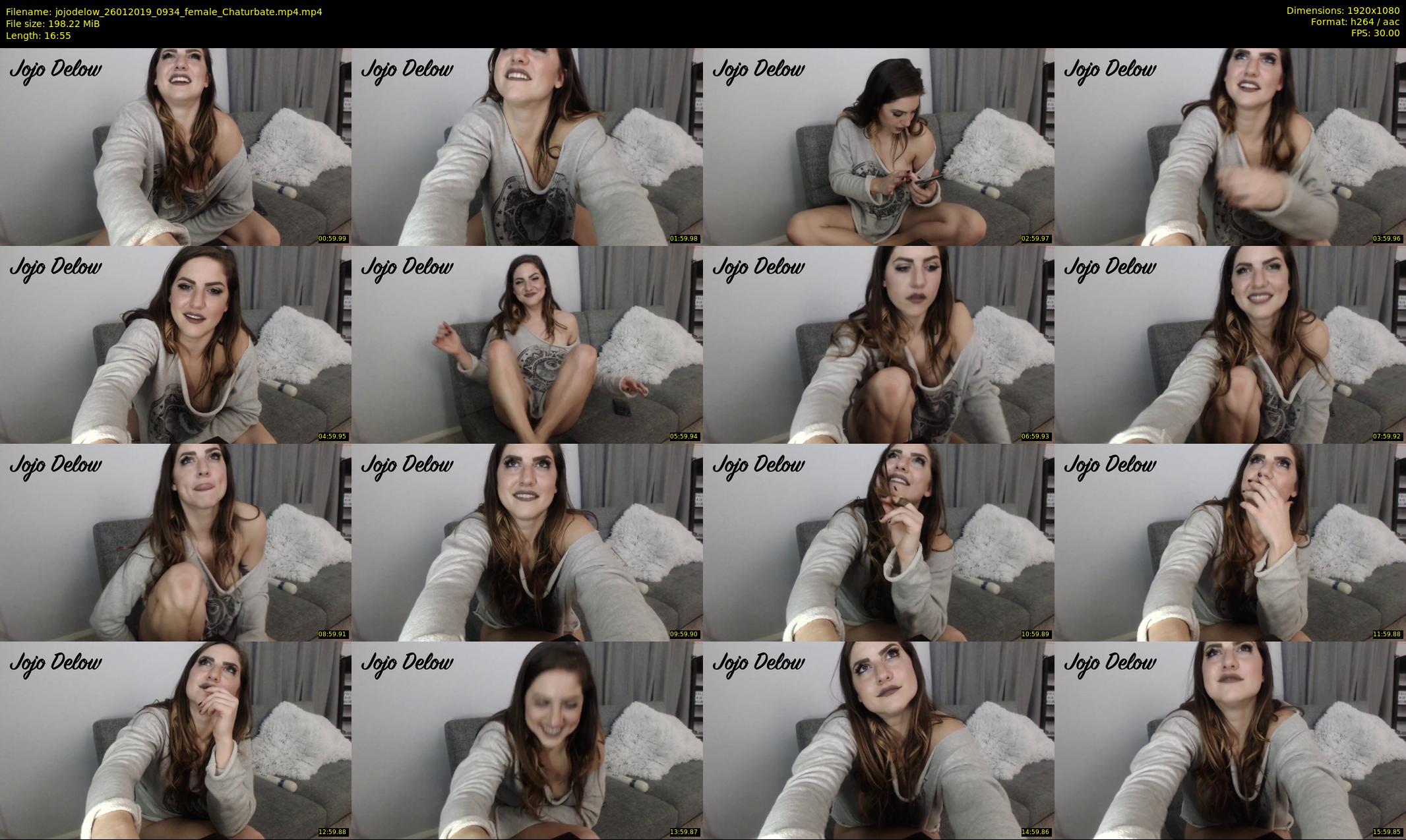jojodelow — 17 minute Chaturbate female cam show recording, 1080p, Jan 26, 2019