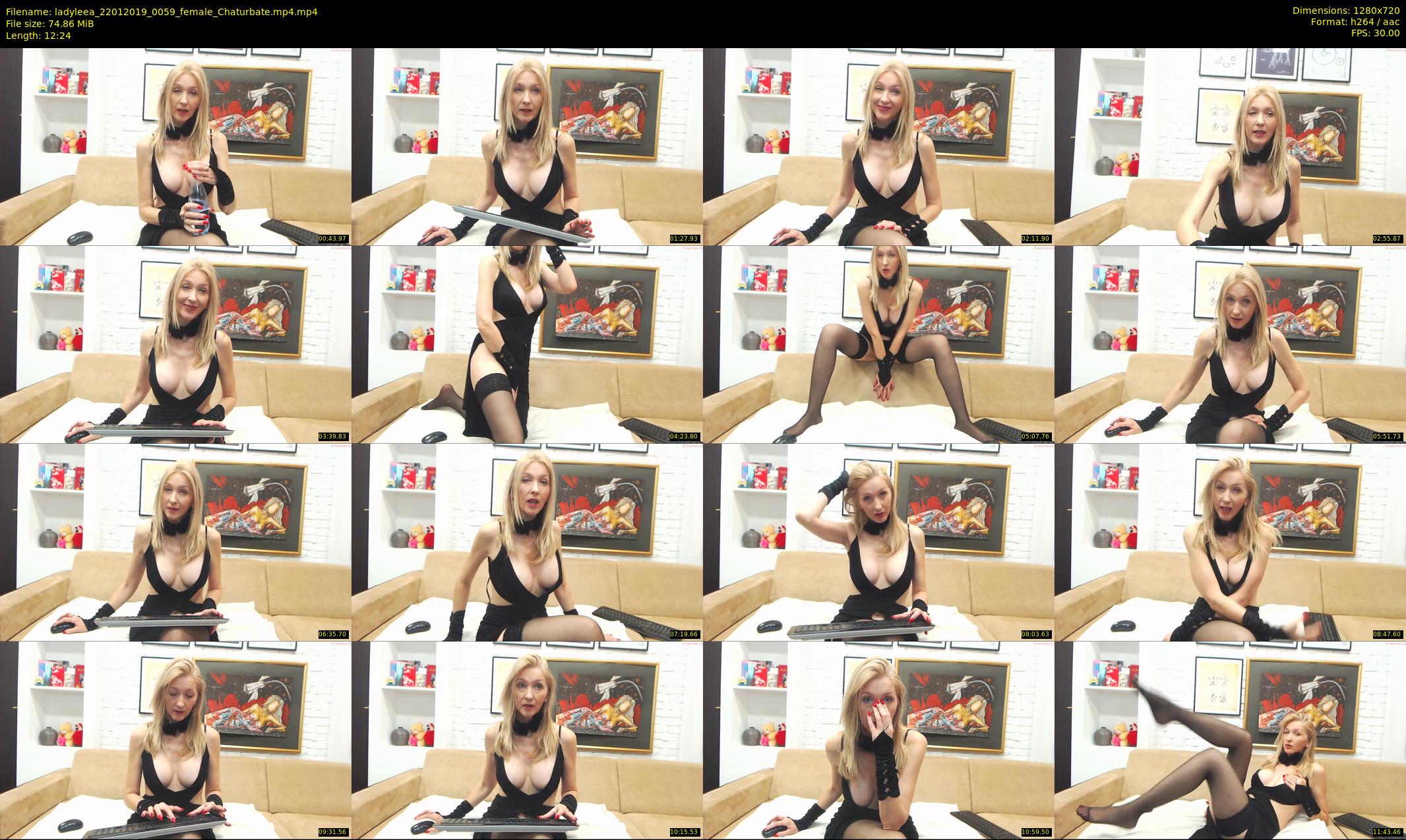 ladyleea — 13 minute Chaturbate female cam show recording, 720p, Jan 22, 2019