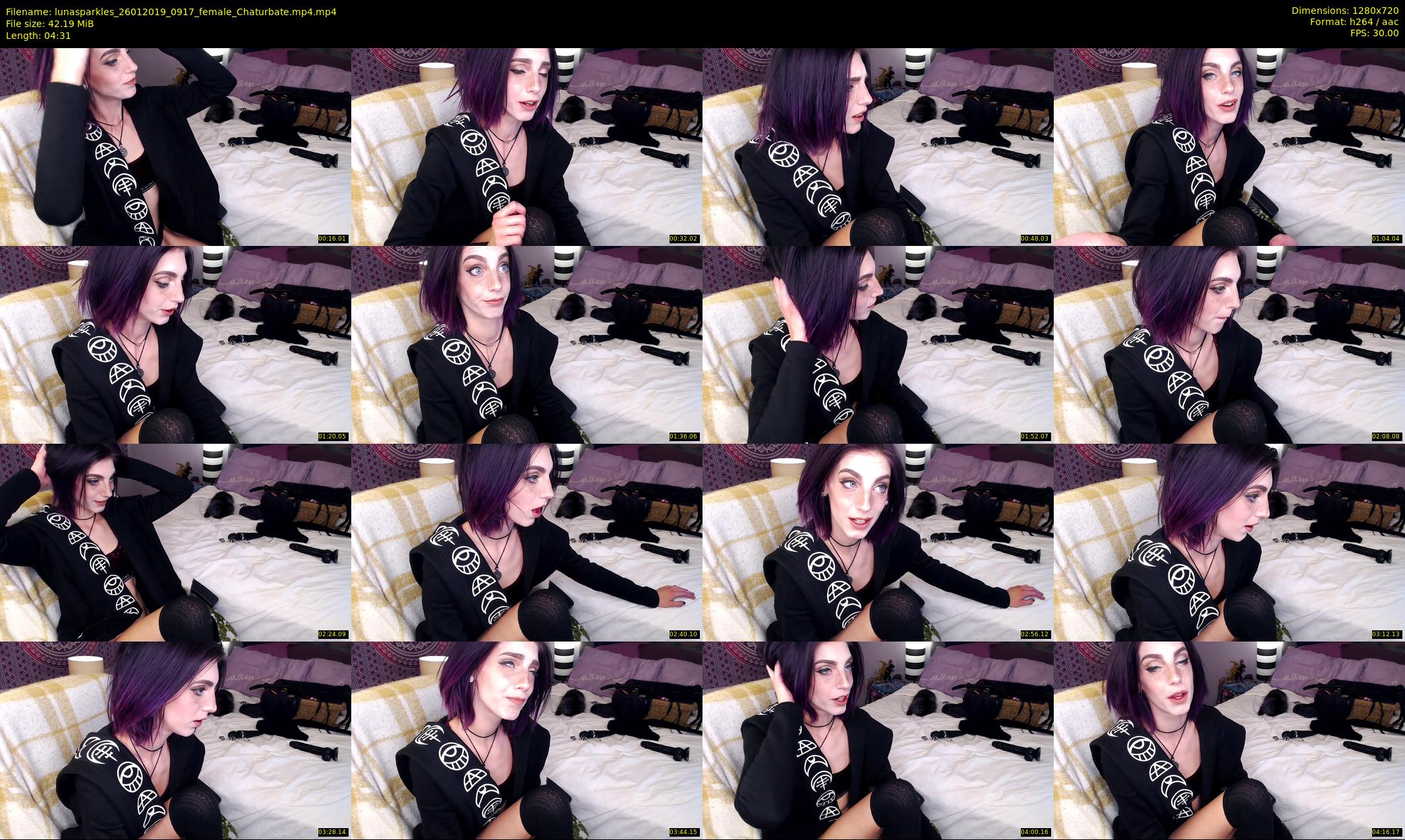 lunasparkles — 5 minute Chaturbate female cam show recording, 720p, Jan 26, 2019