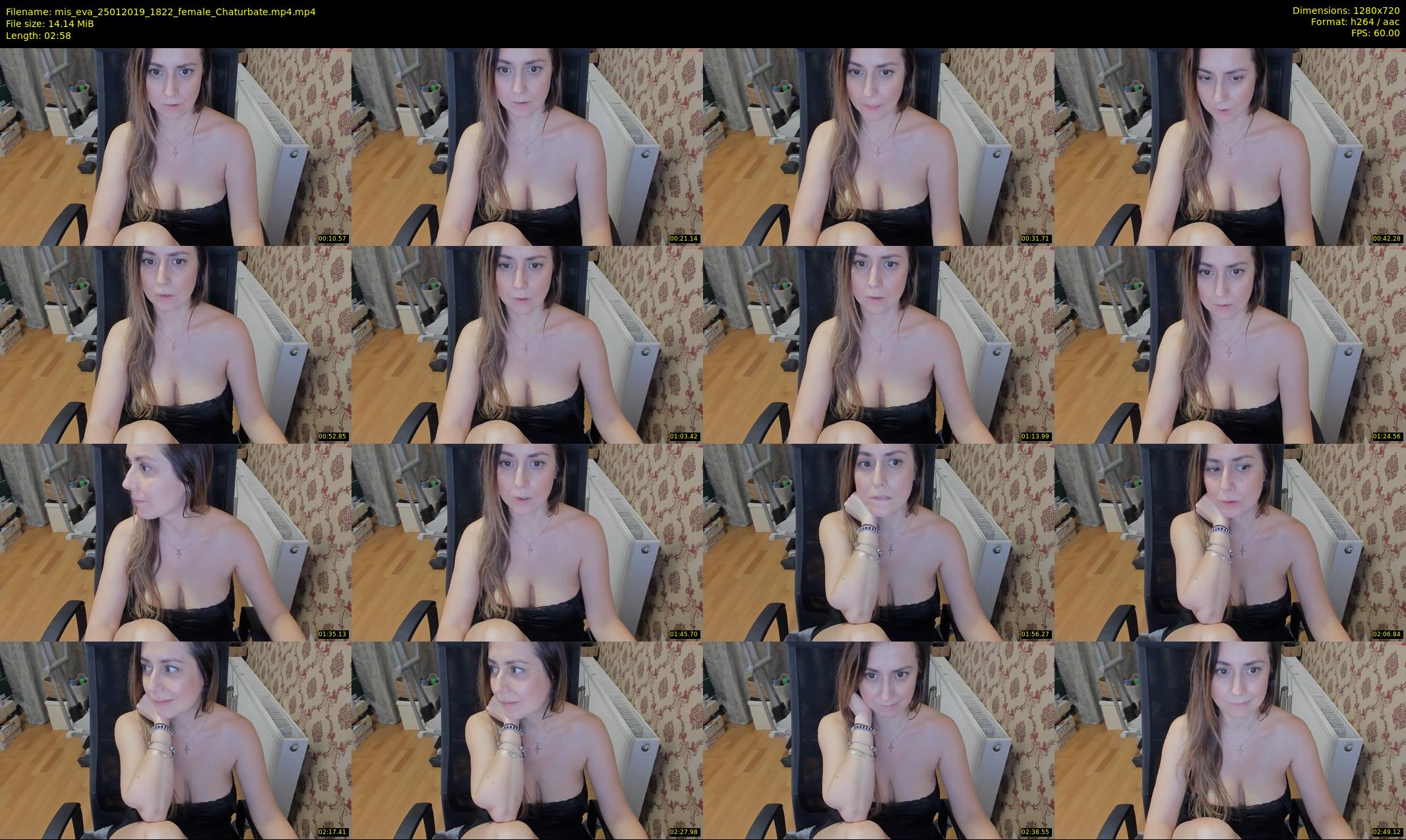 mis_eva — 3 minute Chaturbate female cam show recording, 720p, Jan 25, 2019
