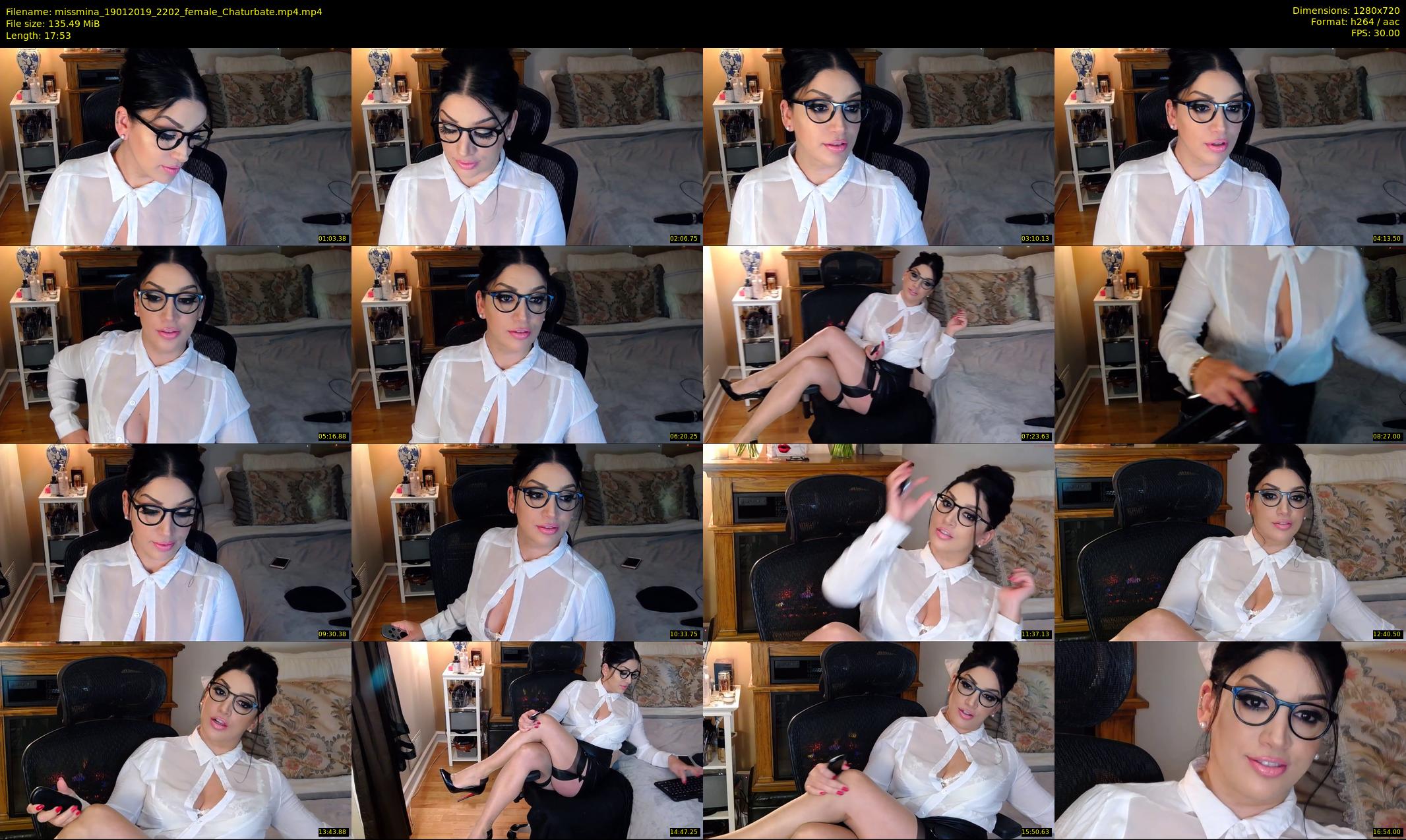missmina — 18 minute Chaturbate female cam show recording, 720p, Jan 19, 2019