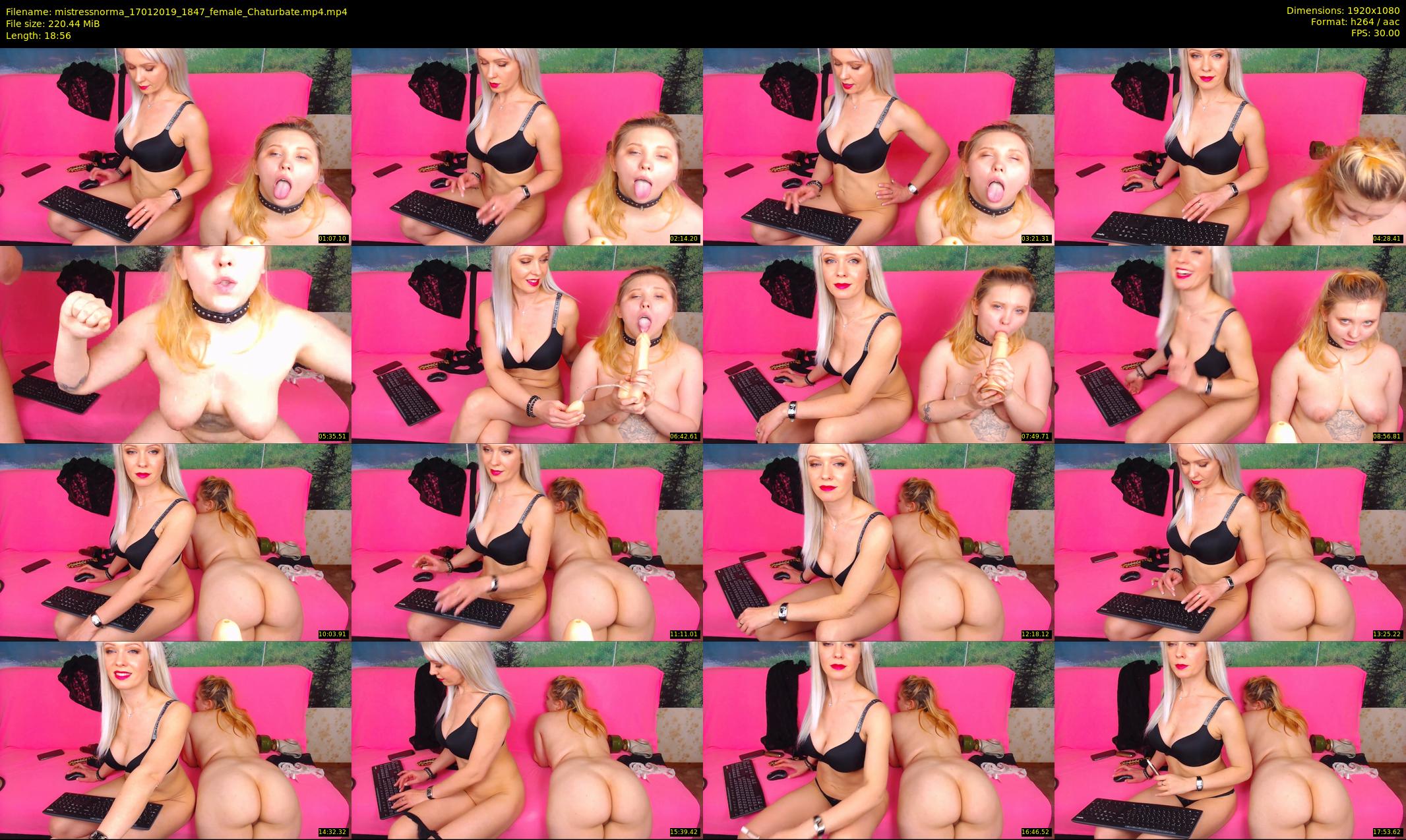 mistressnorma — 19 minute Chaturbate female cam show recording, 1080p, Jan 17, 2019
