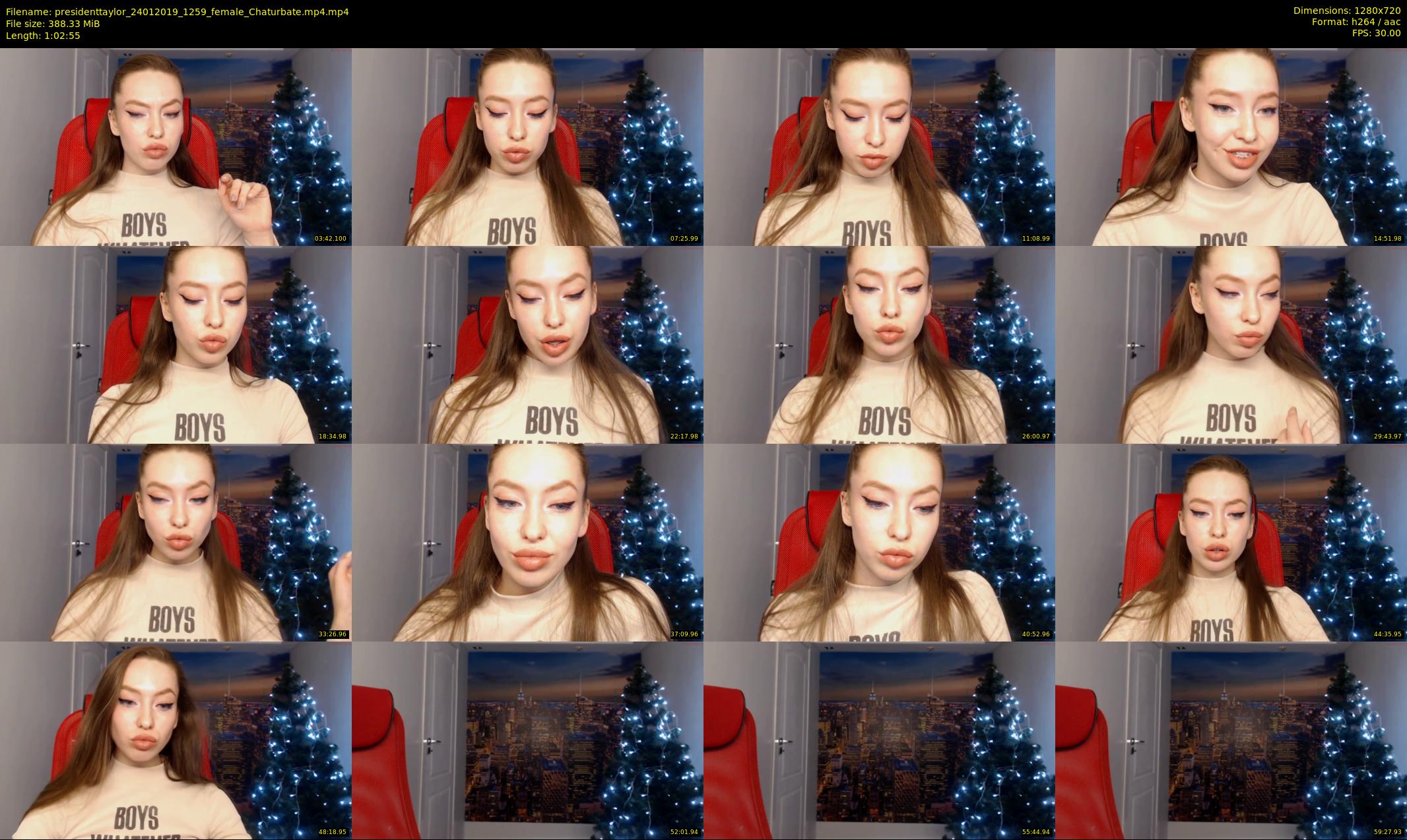 presidenttaylor — 63 minute Chaturbate female cam show recording, 720p, Jan 24, 2019