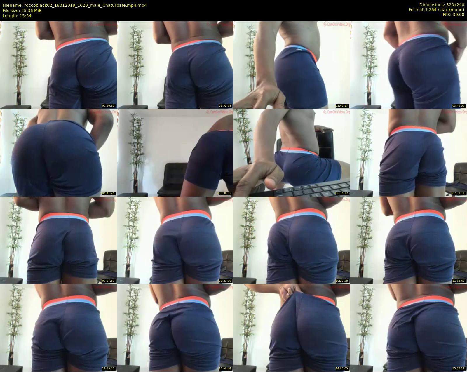 roccoblack02 — 16 minute Chaturbate male cam show recording, SD, Jan 18, 2019