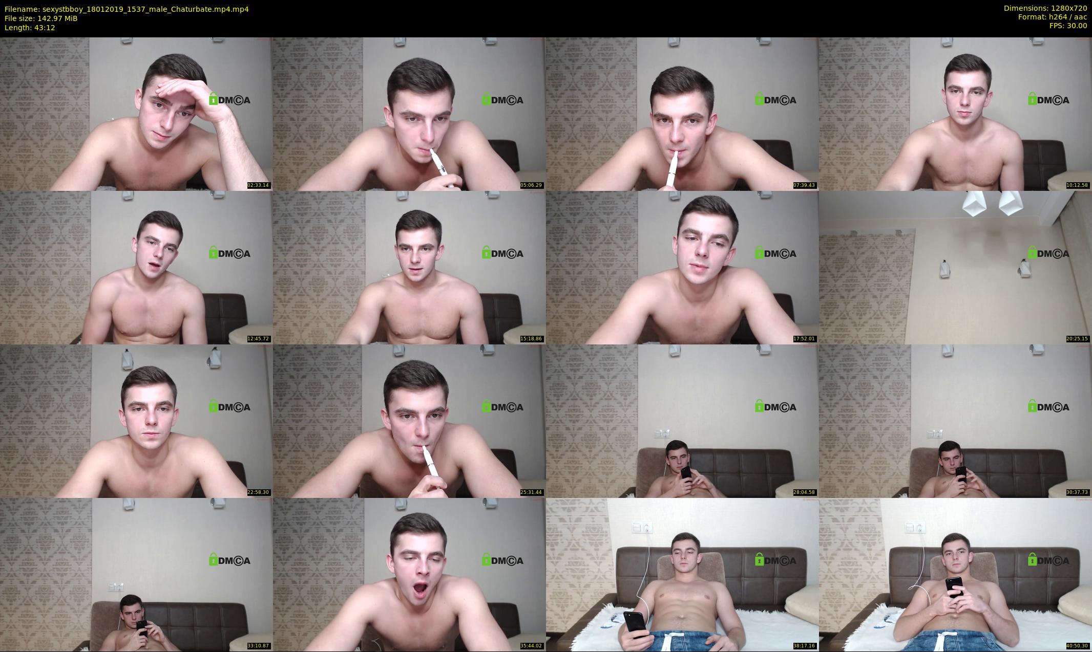 sexystbboy — 44 minute Chaturbate male cam show recording, 720p, Jan 18, 2019
