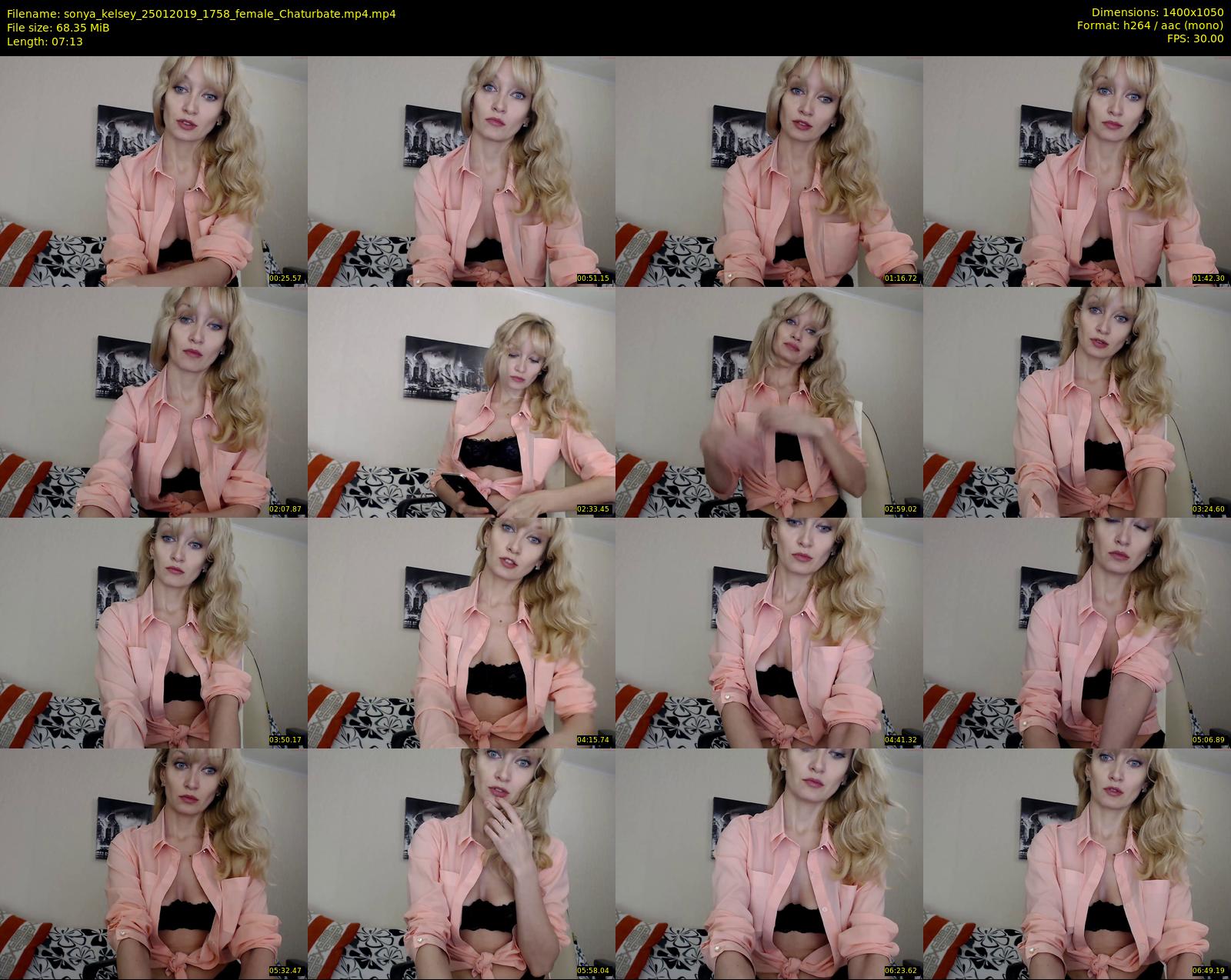 sonya_kelsey — 8 minute Chaturbate female cam show recording, 720p, Jan 25, 2019