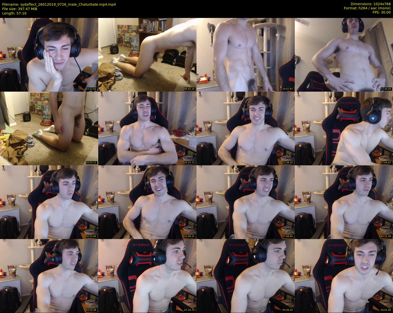 sydaffect — 58 minute Chaturbate male cam show recording, 720p, Jan 26, 2019