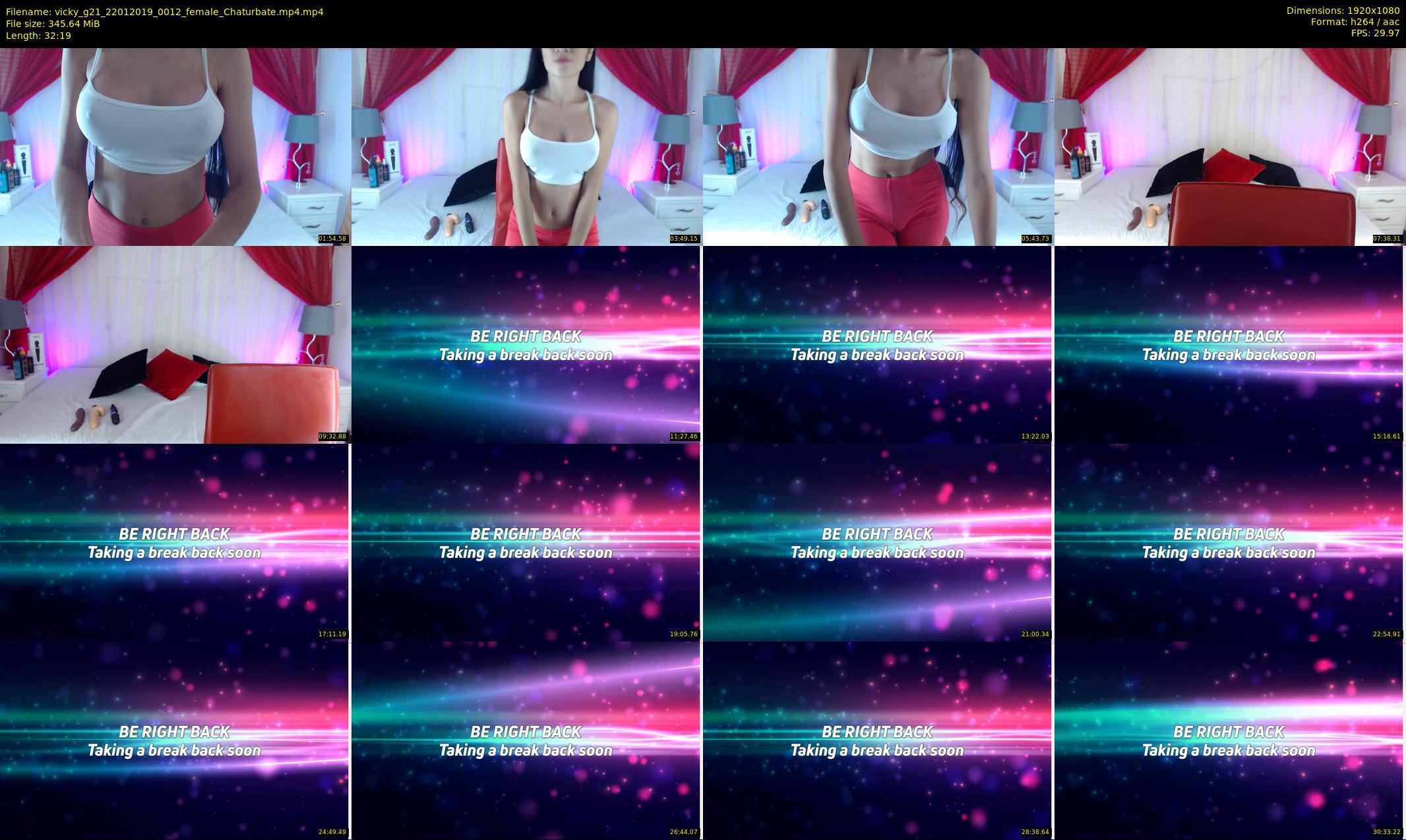 vicky_g21 — 33 minute Chaturbate female cam show recording, 1080p, Jan 22, 2019