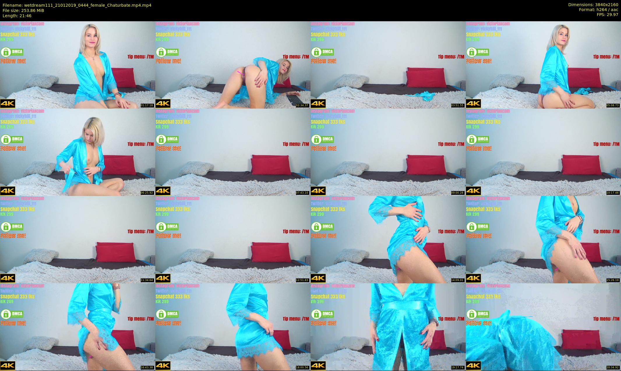 wetdream111 — 22 minute Chaturbate couple cam show recording, 4K, Jan 21, 2019