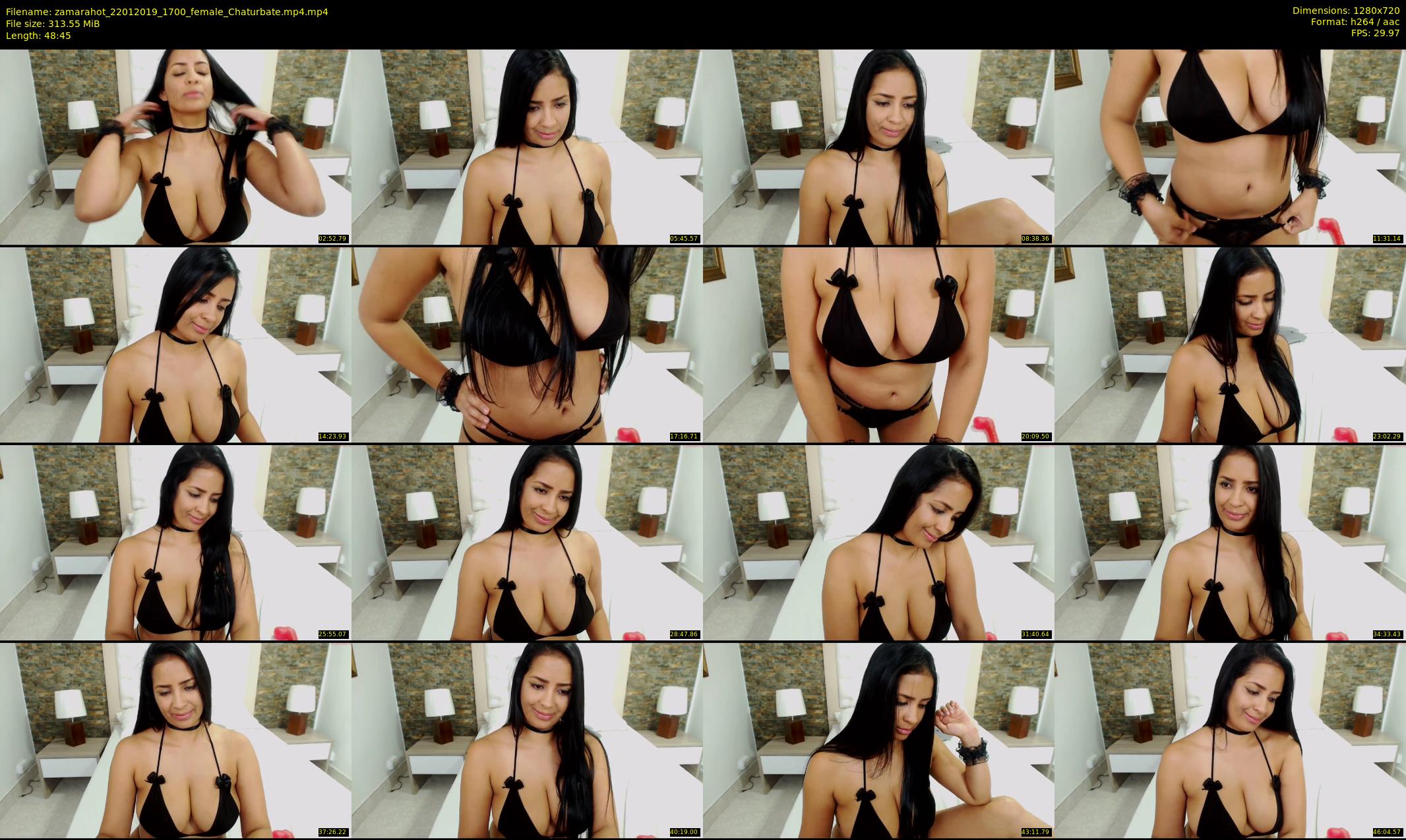 zamarahot — 49 minute Chaturbate female cam show recording, 720p, Jan 22, 2019