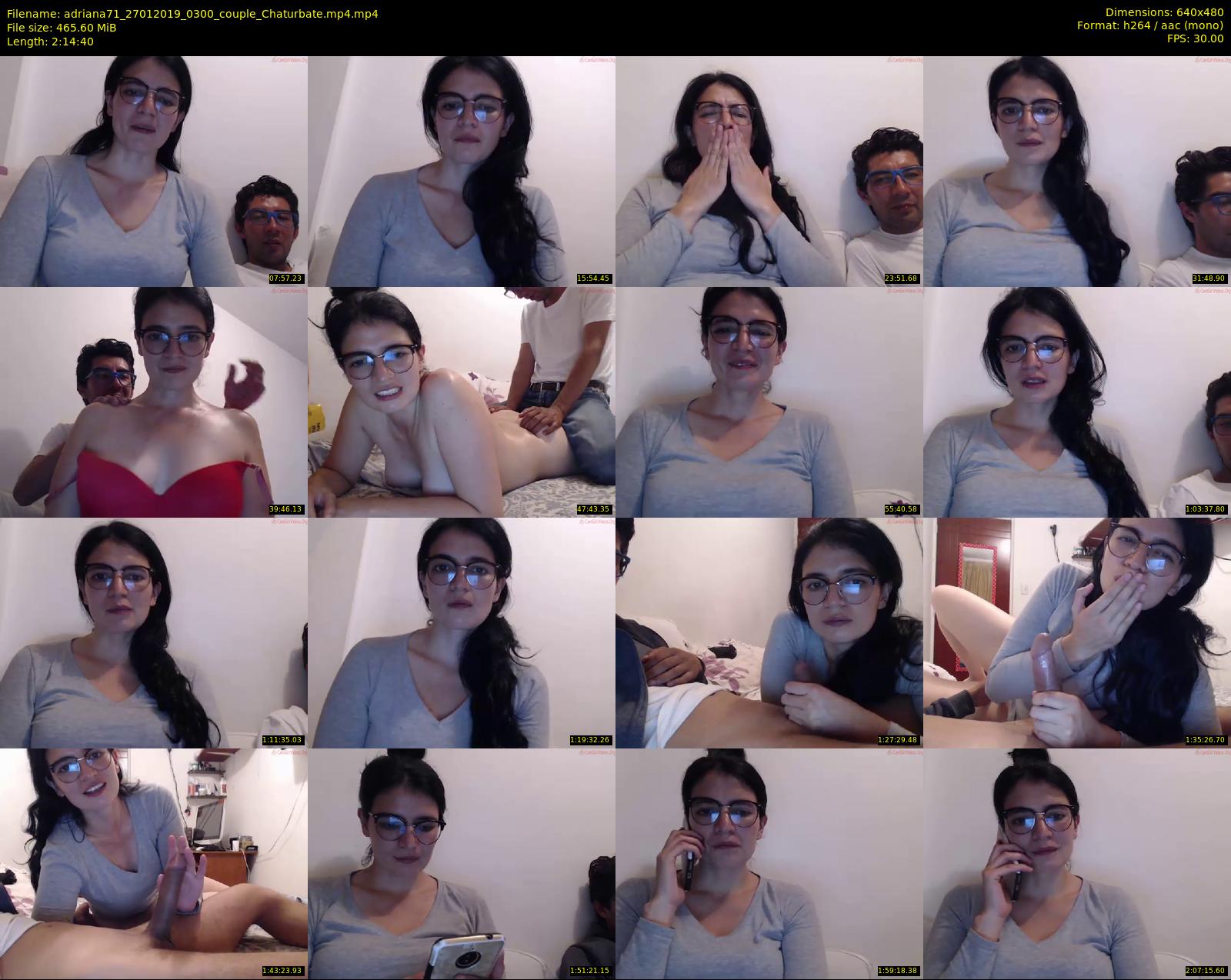 adriana71 — 135 minute Chaturbate couple cam show recording, 480p, Jan 27, 2019