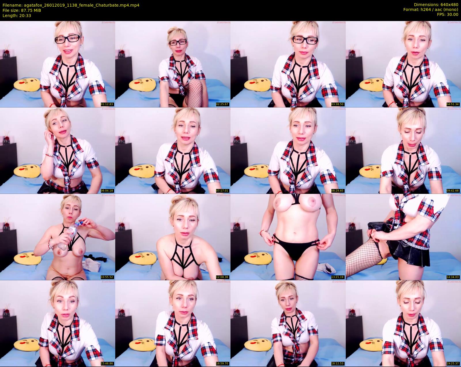 agatafox — 21 minute Chaturbate female cam show recording, 480p, Jan 26, 2019