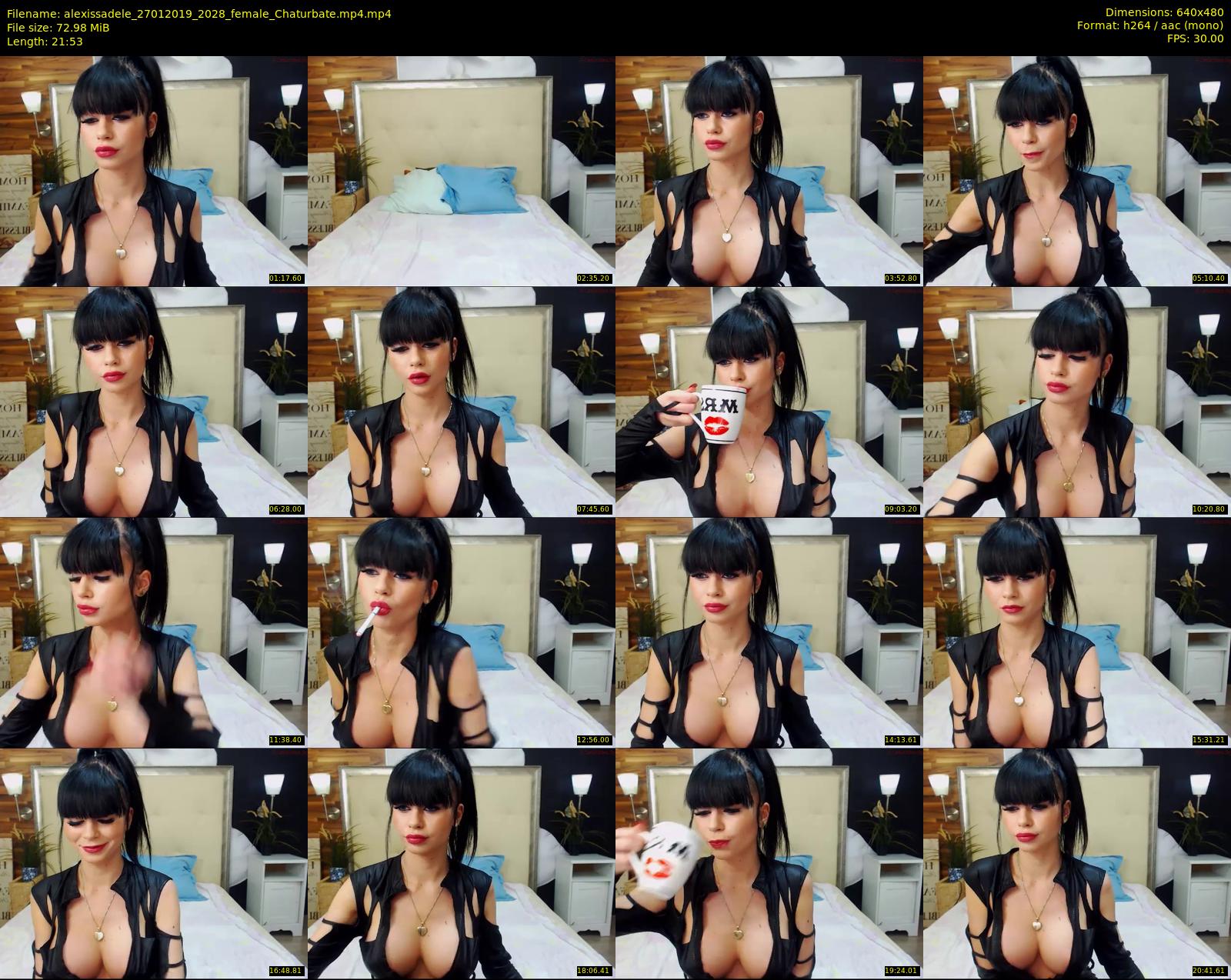 alexissadele — 22 minute Chaturbate female cam show recording, 480p, Jan 27, 2019