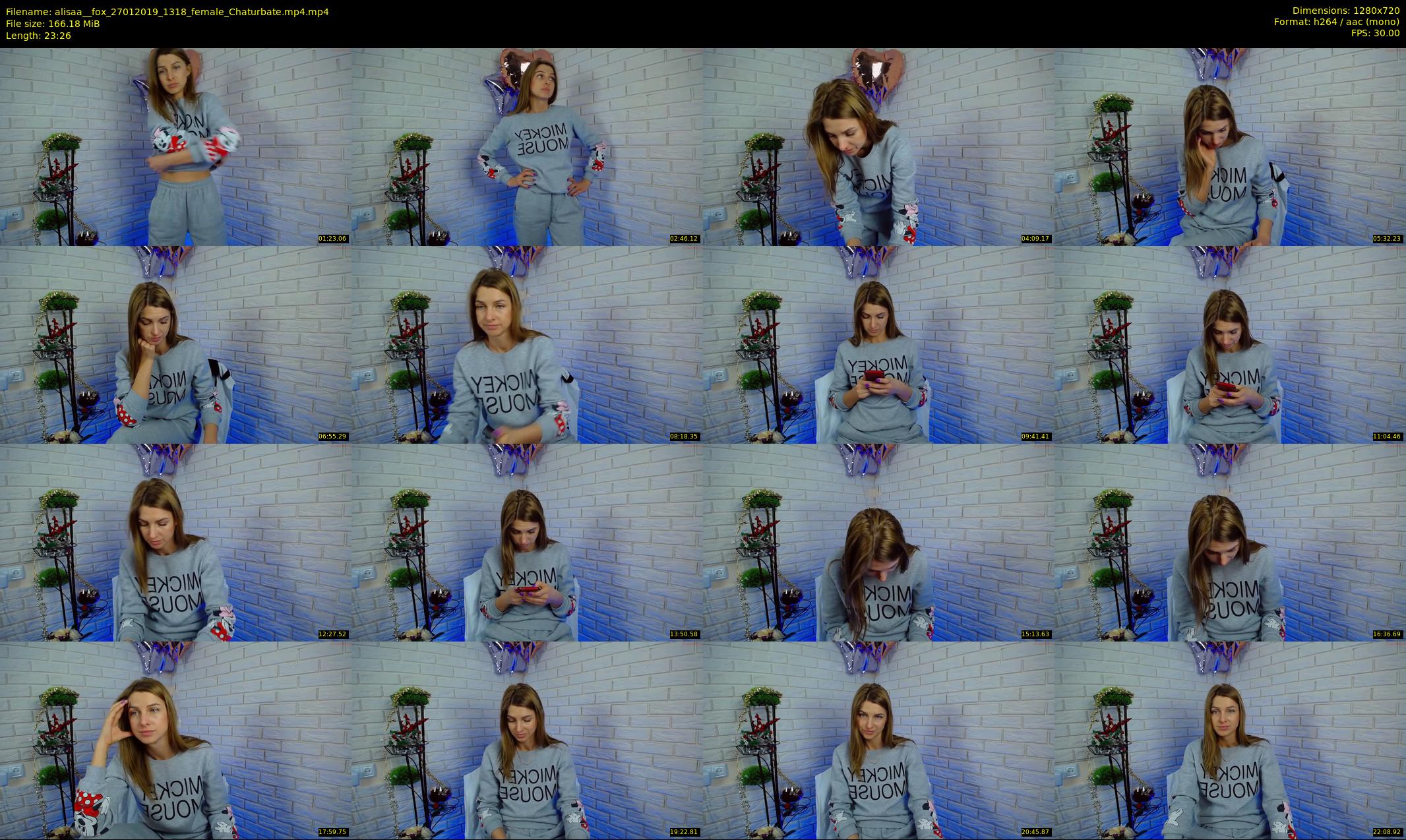 alisaa__fox — 24 minute Chaturbate female cam show recording, 720p, Jan 27, 2019