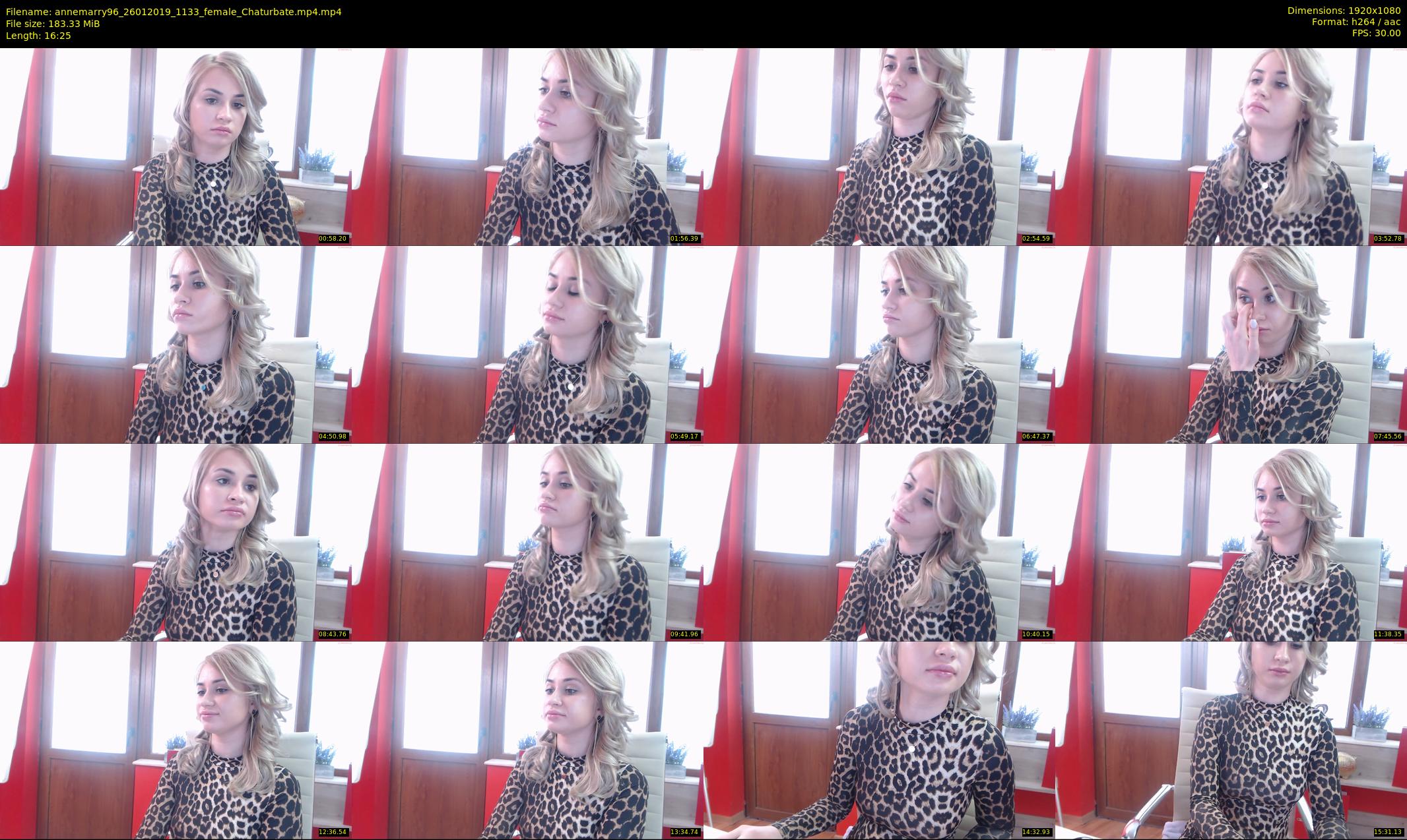 annemarry96 — 17 minute Chaturbate female cam show recording, 1080p, Jan 26, 2019