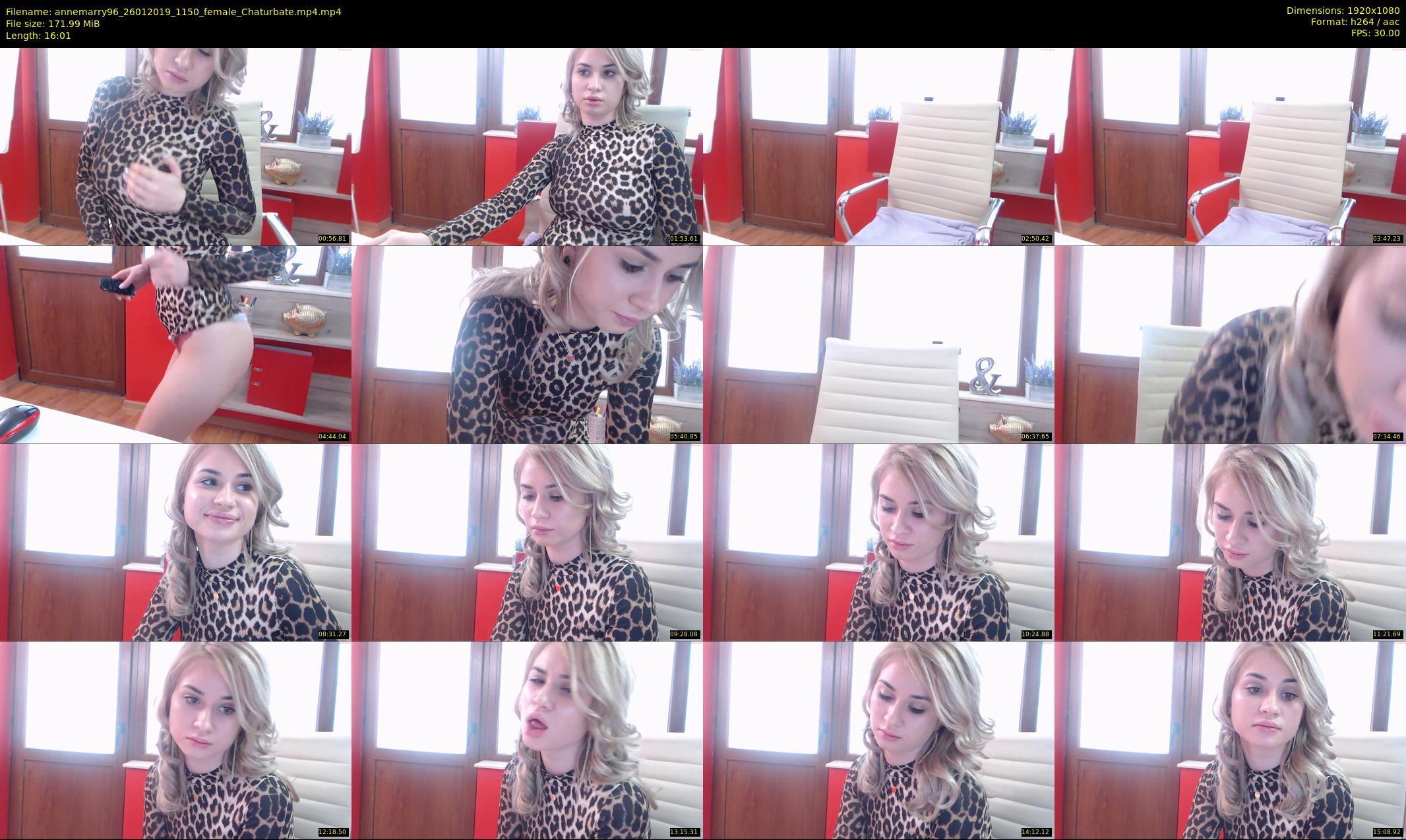 annemarry96 — 17 minute Chaturbate female cam show recording, 1080p, Jan 26, 2019
