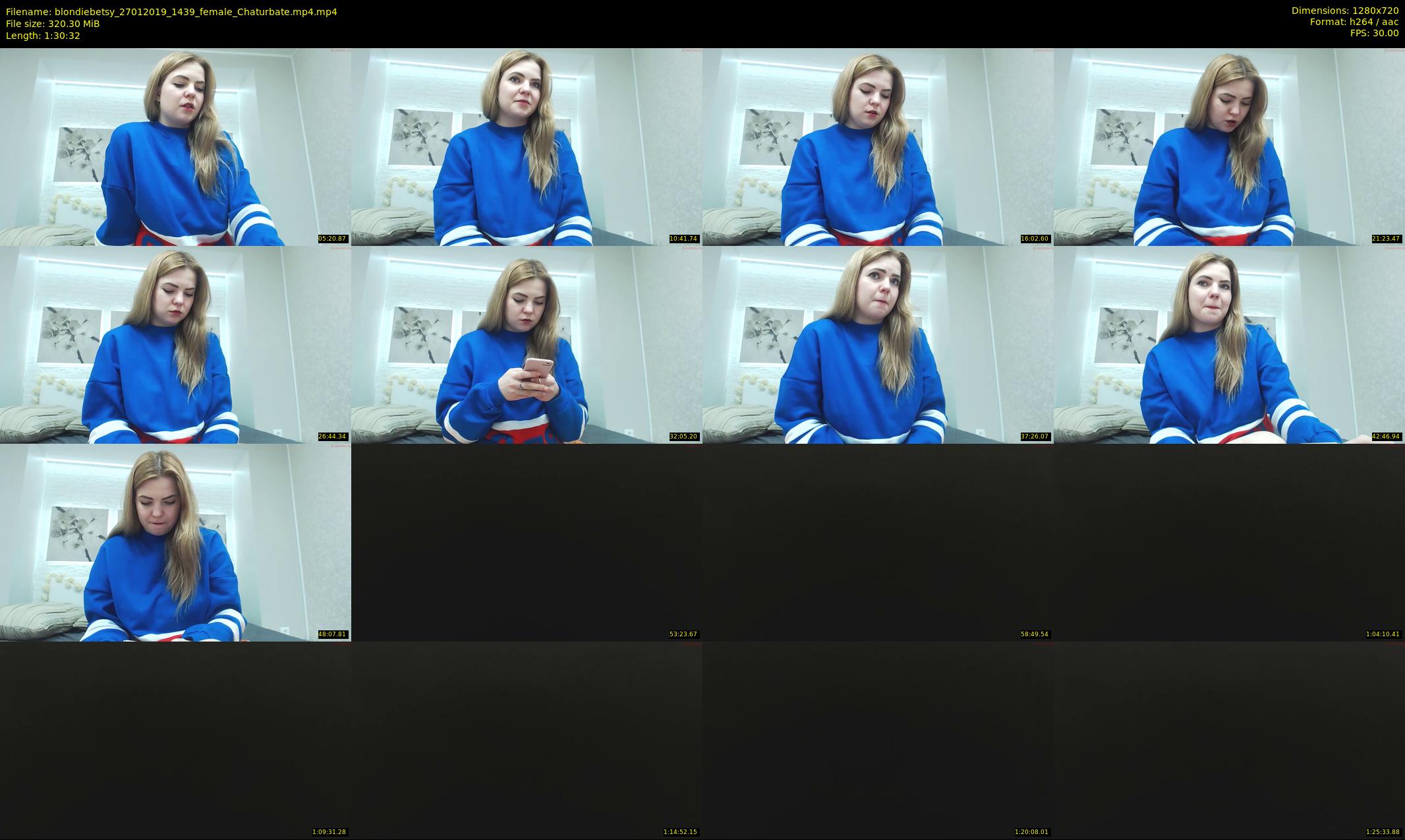 blondiebetsy — 91 minute Chaturbate female cam show recording, 720p, Jan 27, 2019